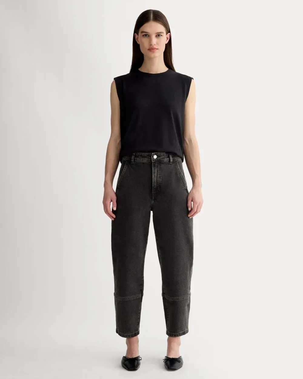 The Utility Barrel Jean – Washed Black – Regular