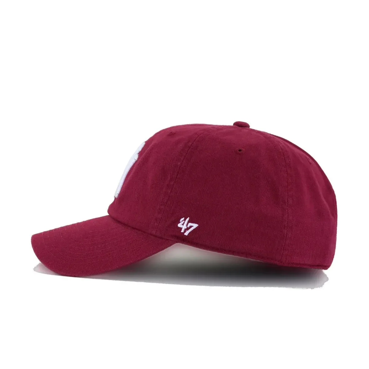 New York Yankees Cardinal 47 Brand Clean Up Dad Hat
