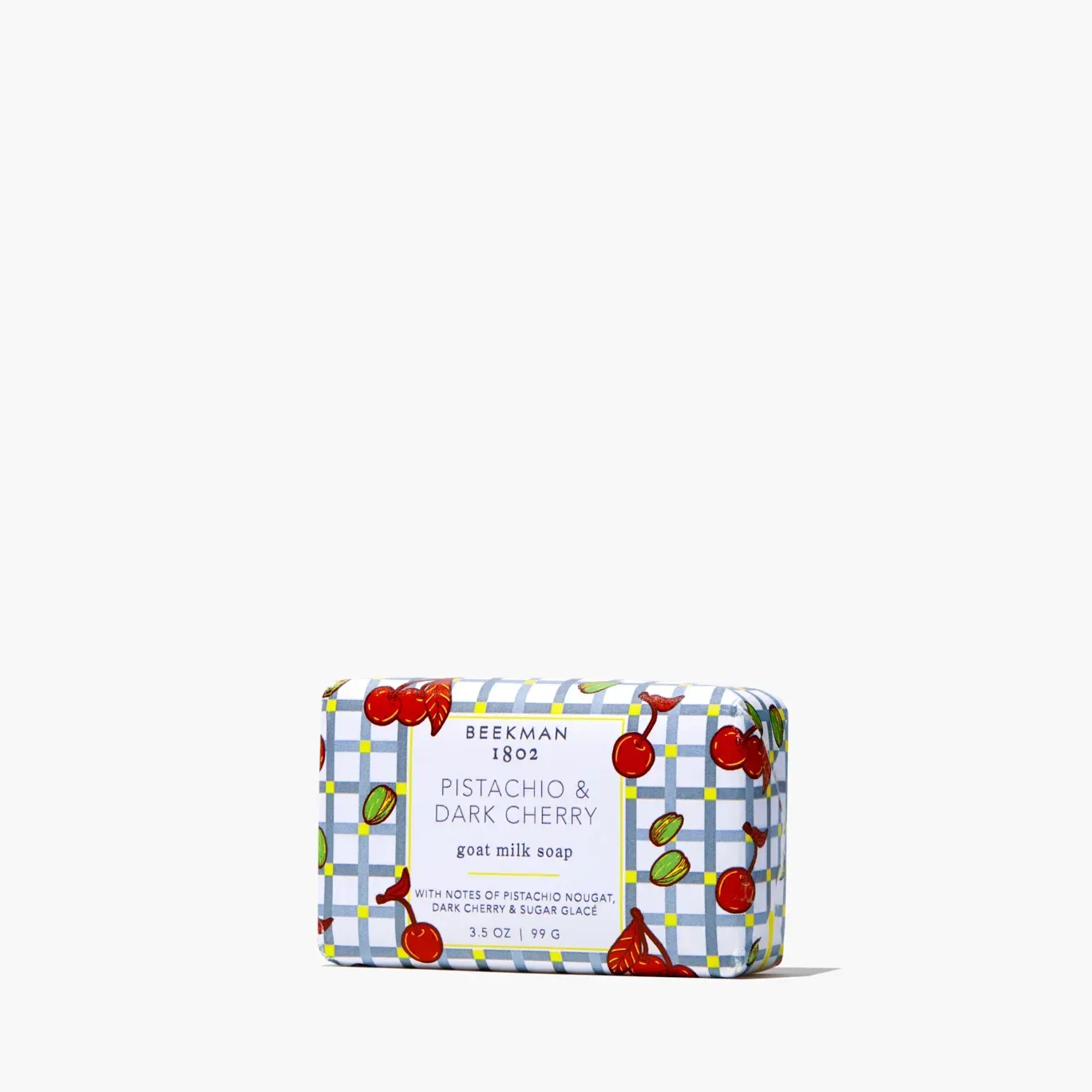 Pistachio & Dark Cherry Palm-Sized Goat Milk Soap