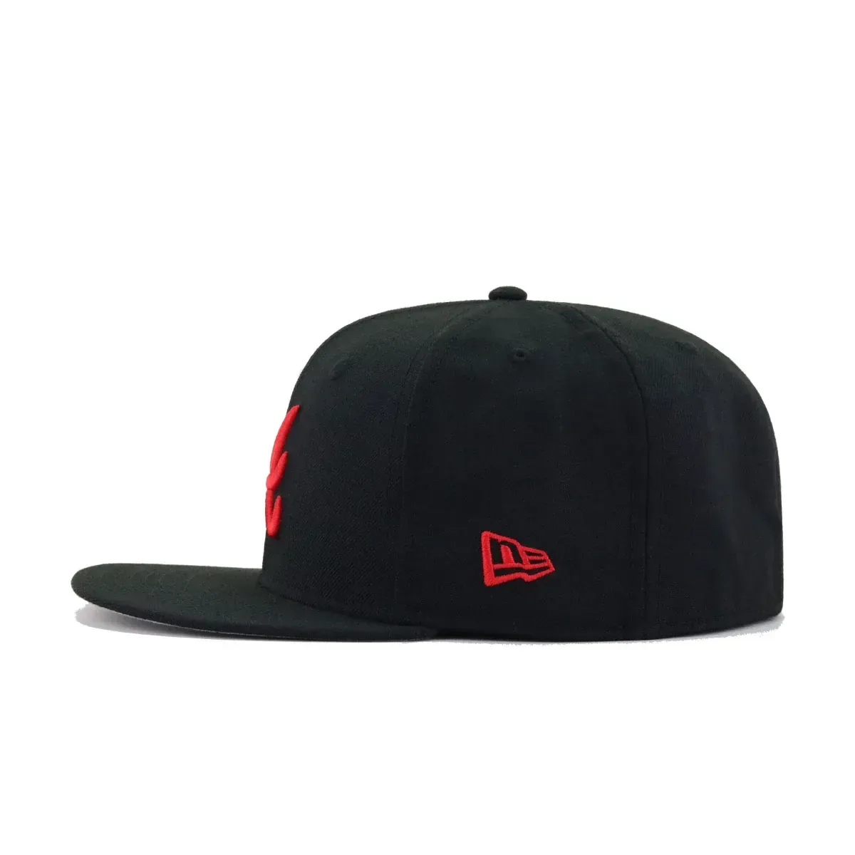 Atlanta Braves Black Radiant Red Logo New Era 59Fifty Fitted