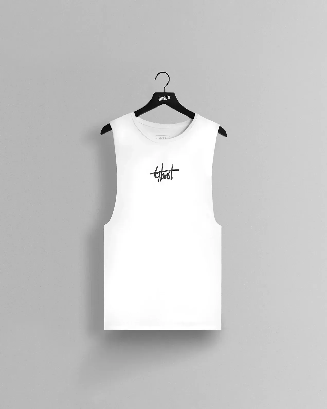 GHOST® IVY SLEEVELESS TEE – WHITE