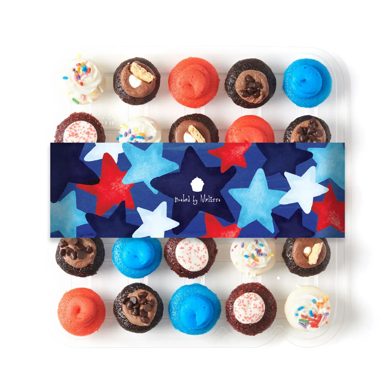 S'mores & Stripes Cupcakes 25-Pack