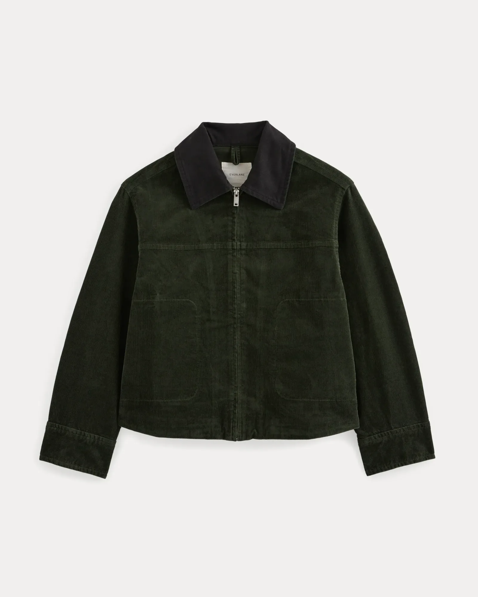 Stretch Corduroy Zip Jacket – Dark Forest