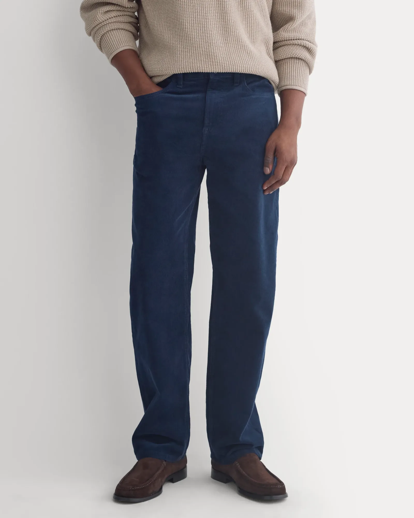 Stretch Corduroy 5-Pocket Pant – Deep Navy