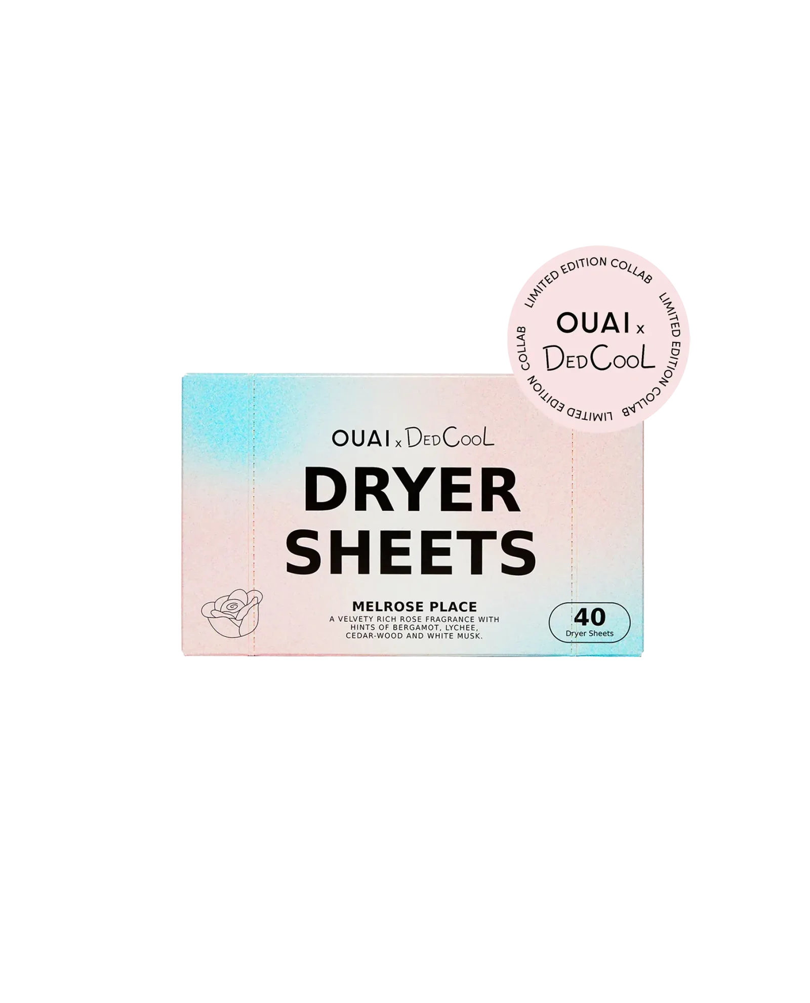 DedCool x OUAI Melrose Place Dryer Sheets