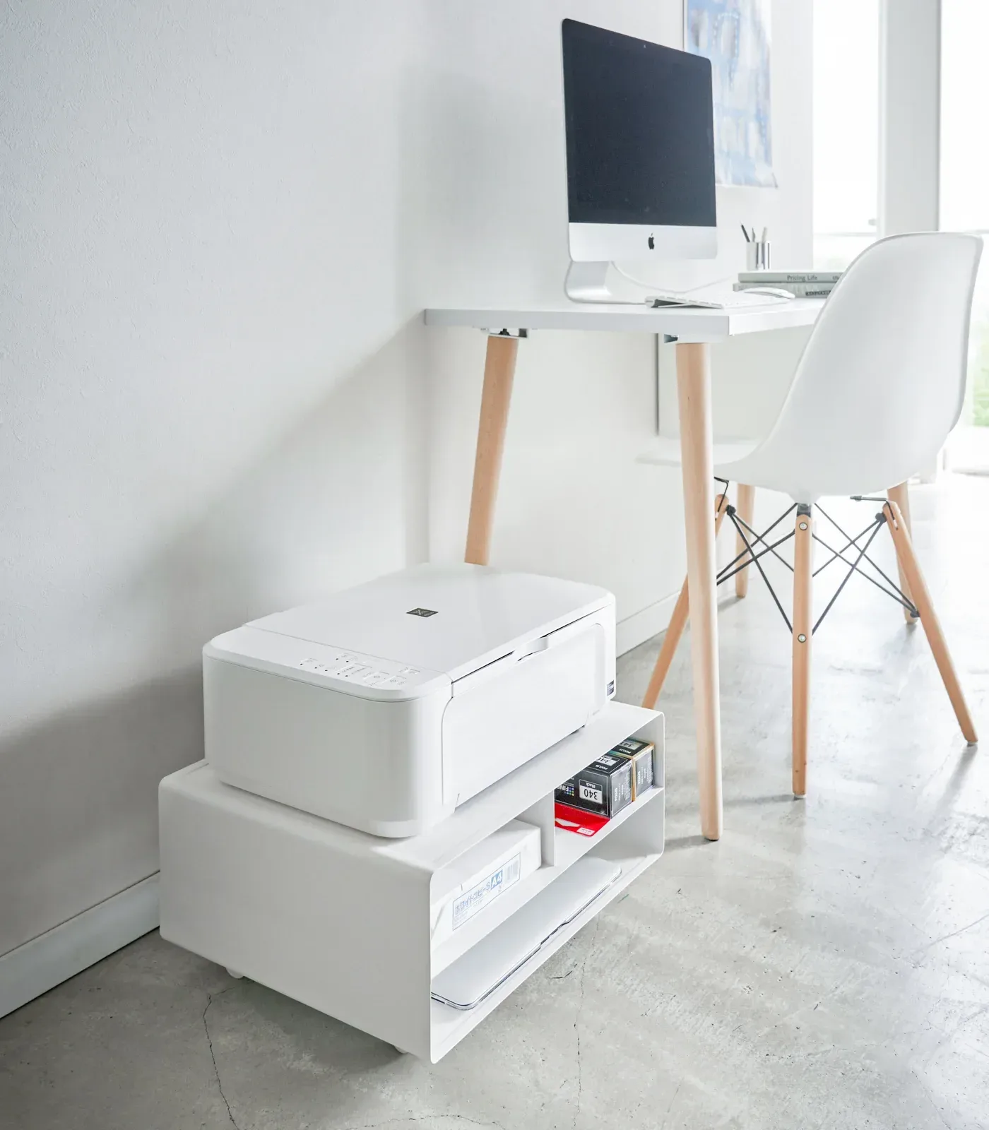 Rolling Printer Stand – Steel