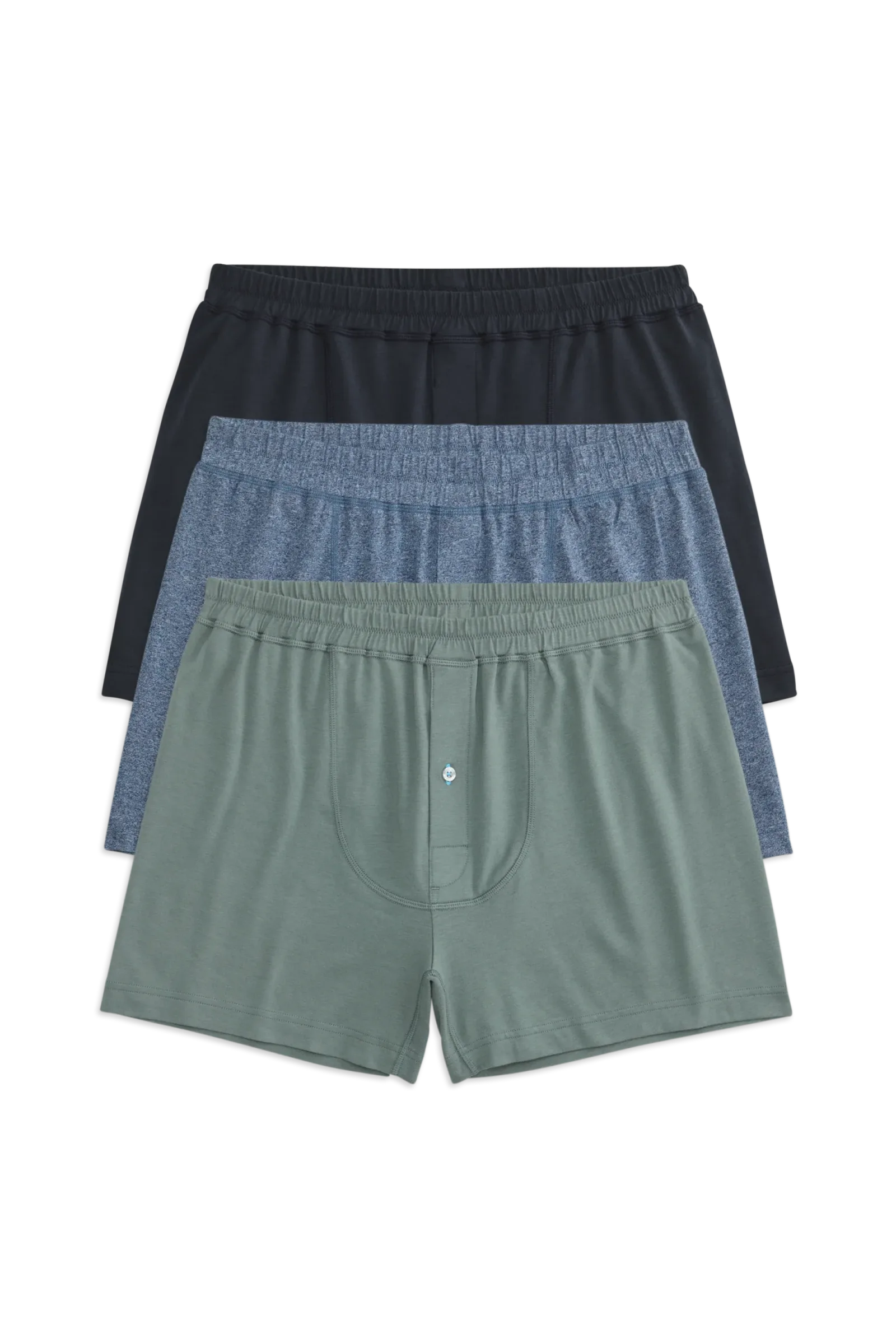 3-Pack 18-Hour Jersey Knit Boxers Long Shadows