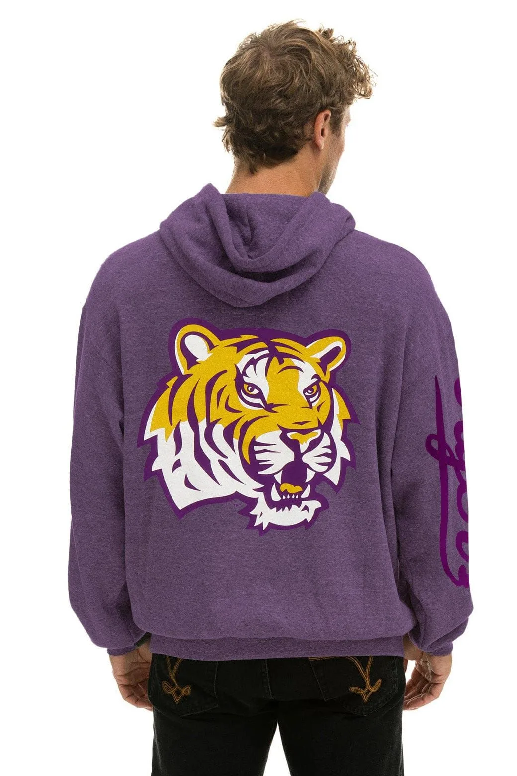 Lsu Tiger Relaxed Pullover Hoodie – Grape