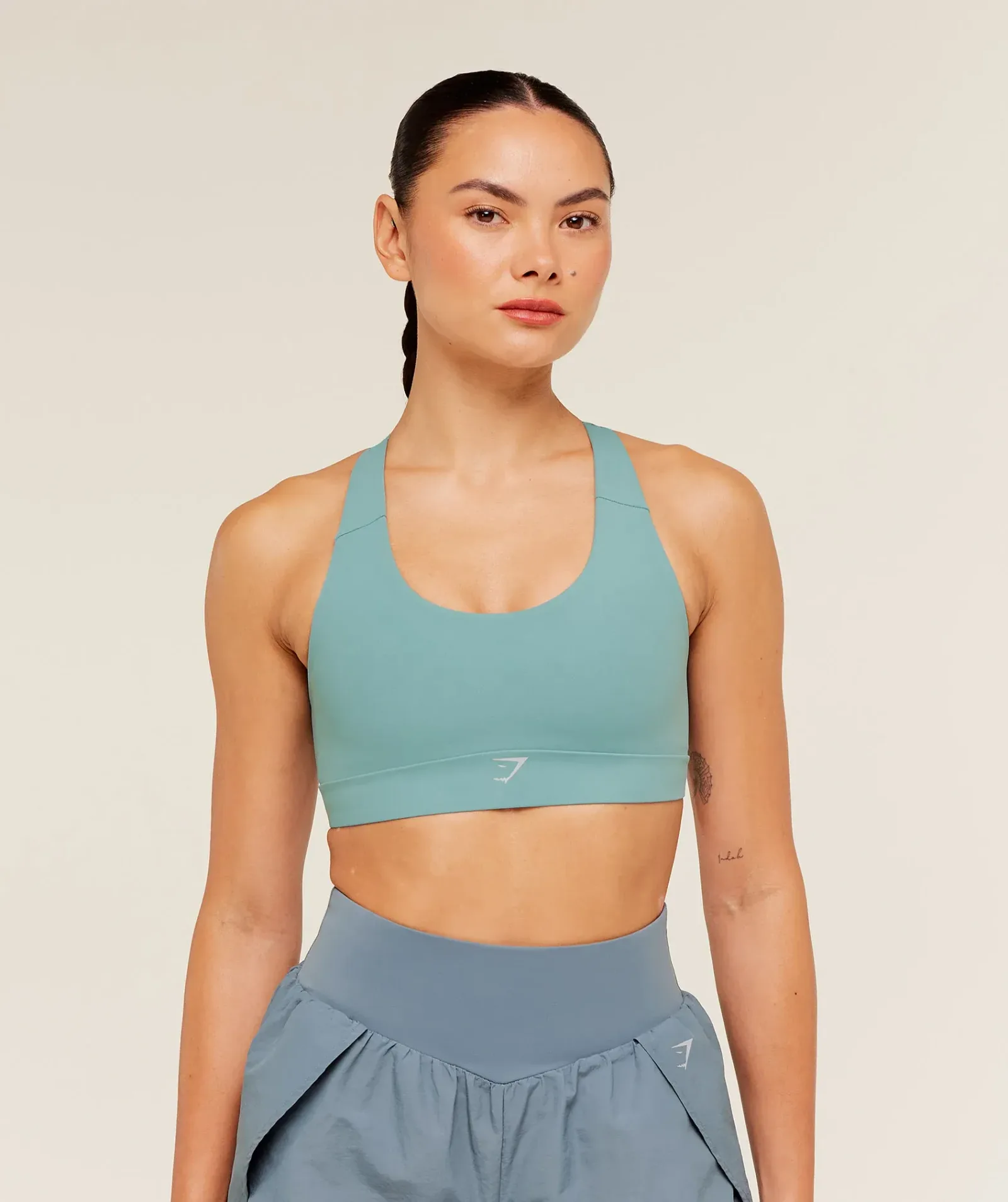 Gymshark Medium Support Running Sports Bra – Storm Blue