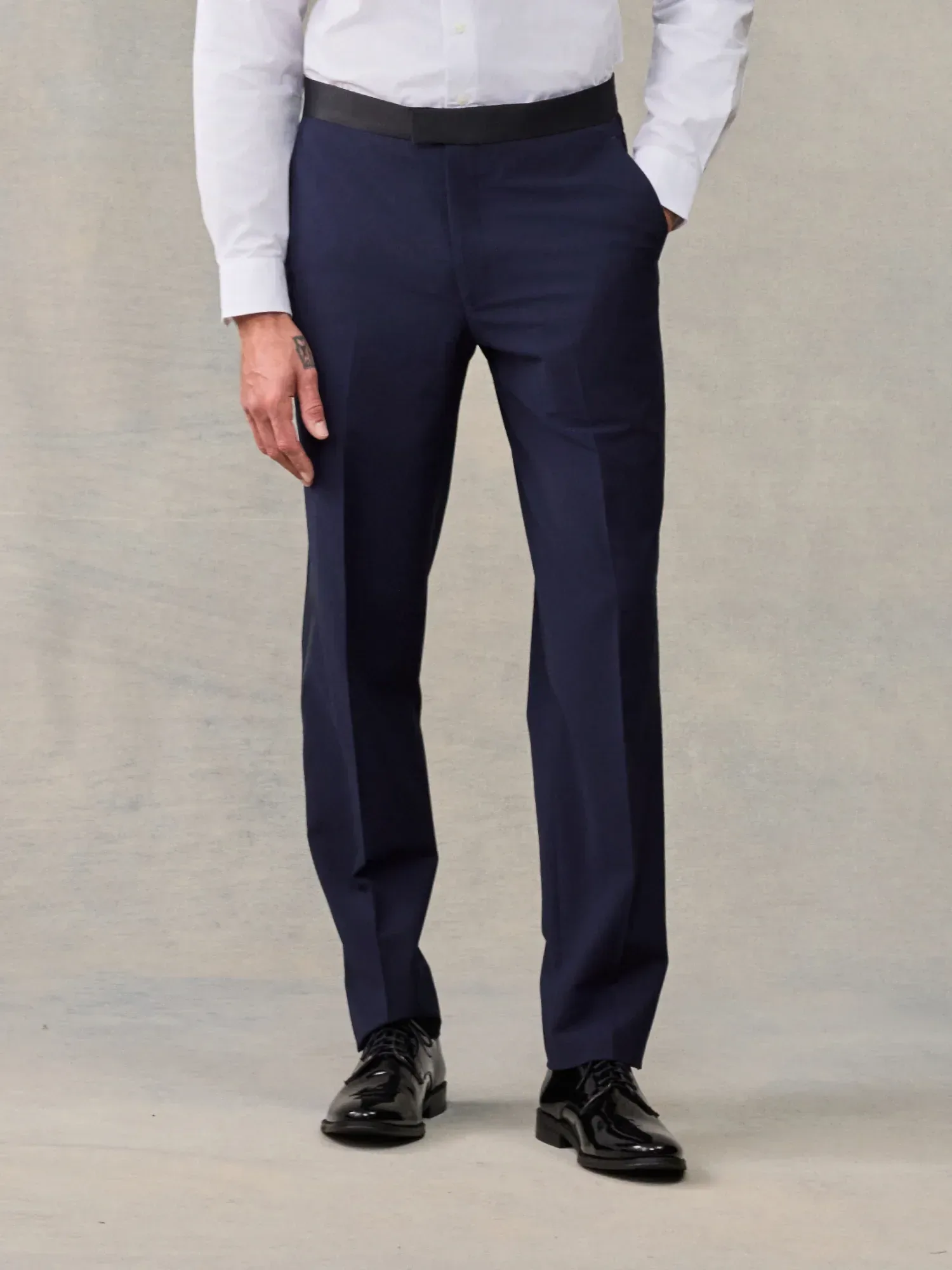 Essential Navy Tuxedo Pants – Classic