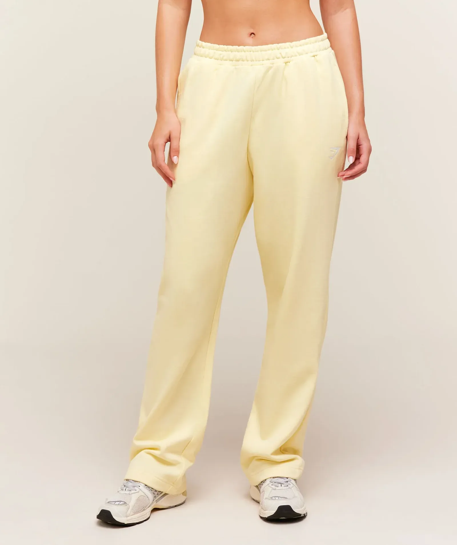 Gymshark Training Fleece Straight Leg Regular Joggers – Butter Yellow