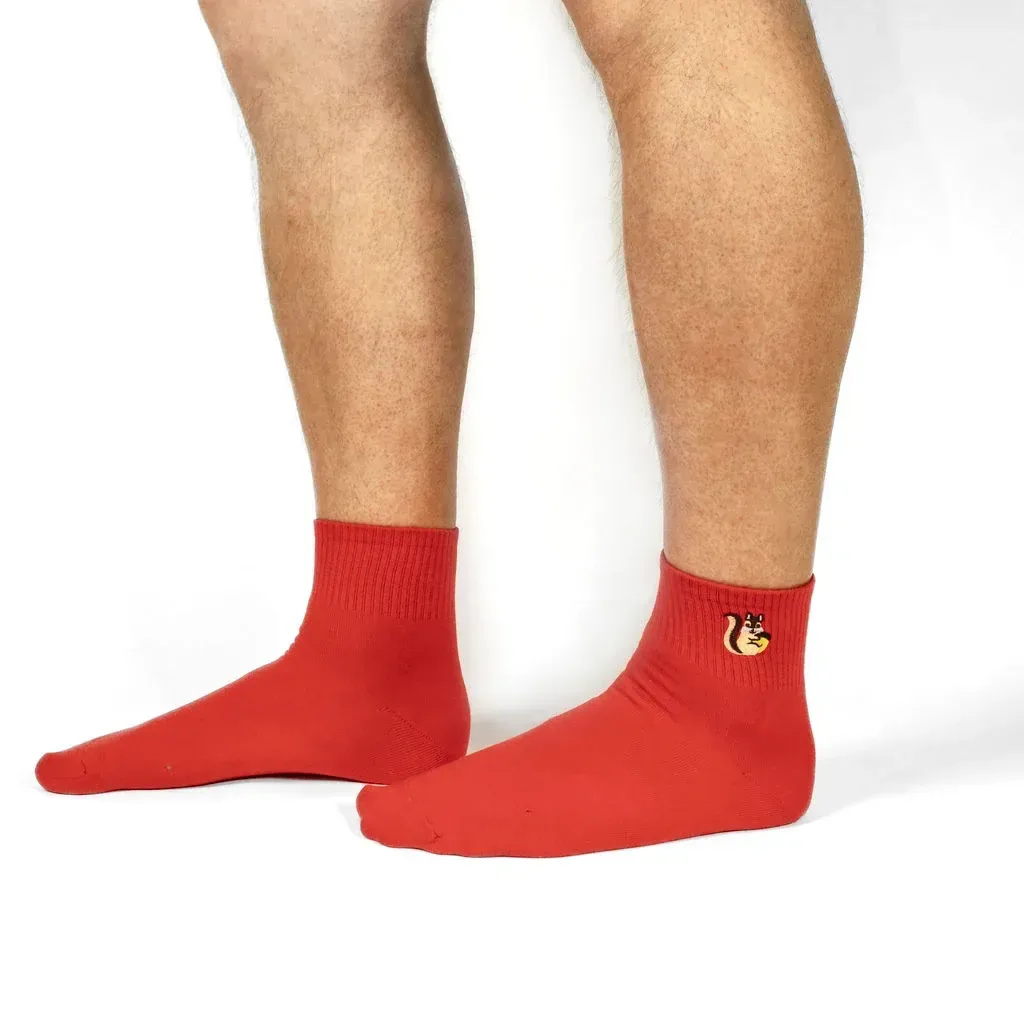 Getting Squirrely Quarter Socks