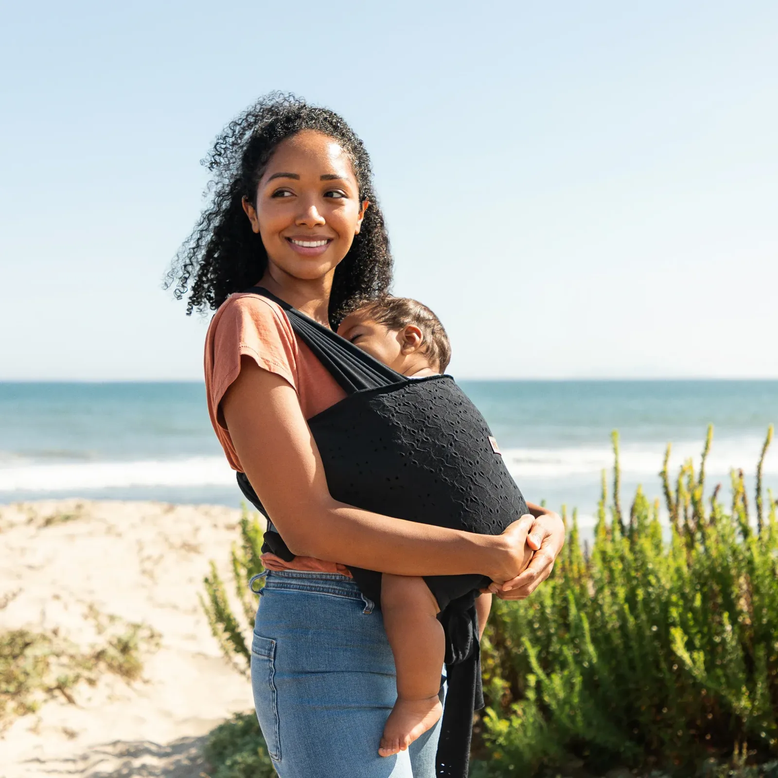 Easy-Wrap Carrier by Petunia Pickle Bottom – Black Eyelet