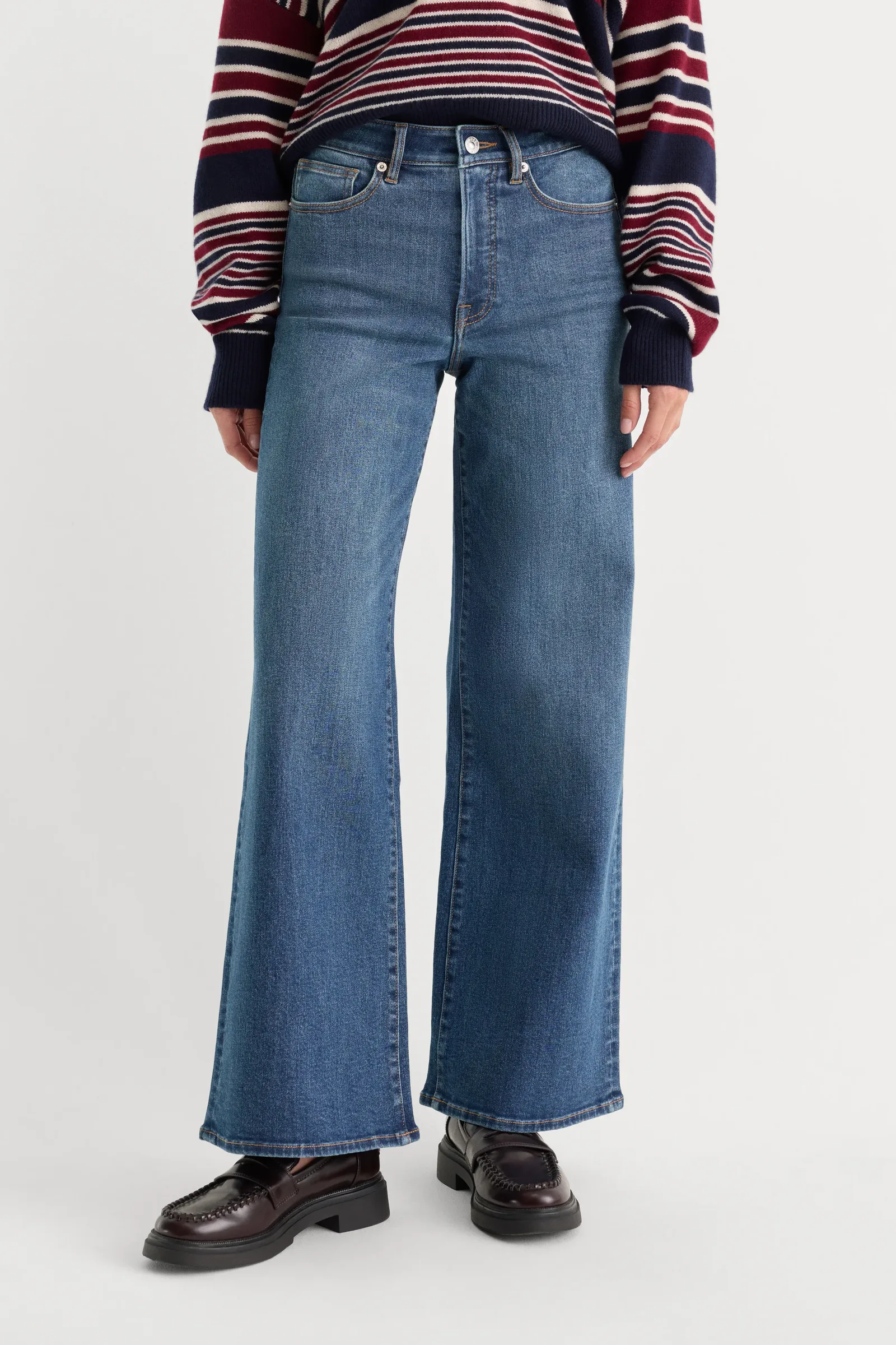 GOOD Waist Palazzo Ankle Jeans – Sierra