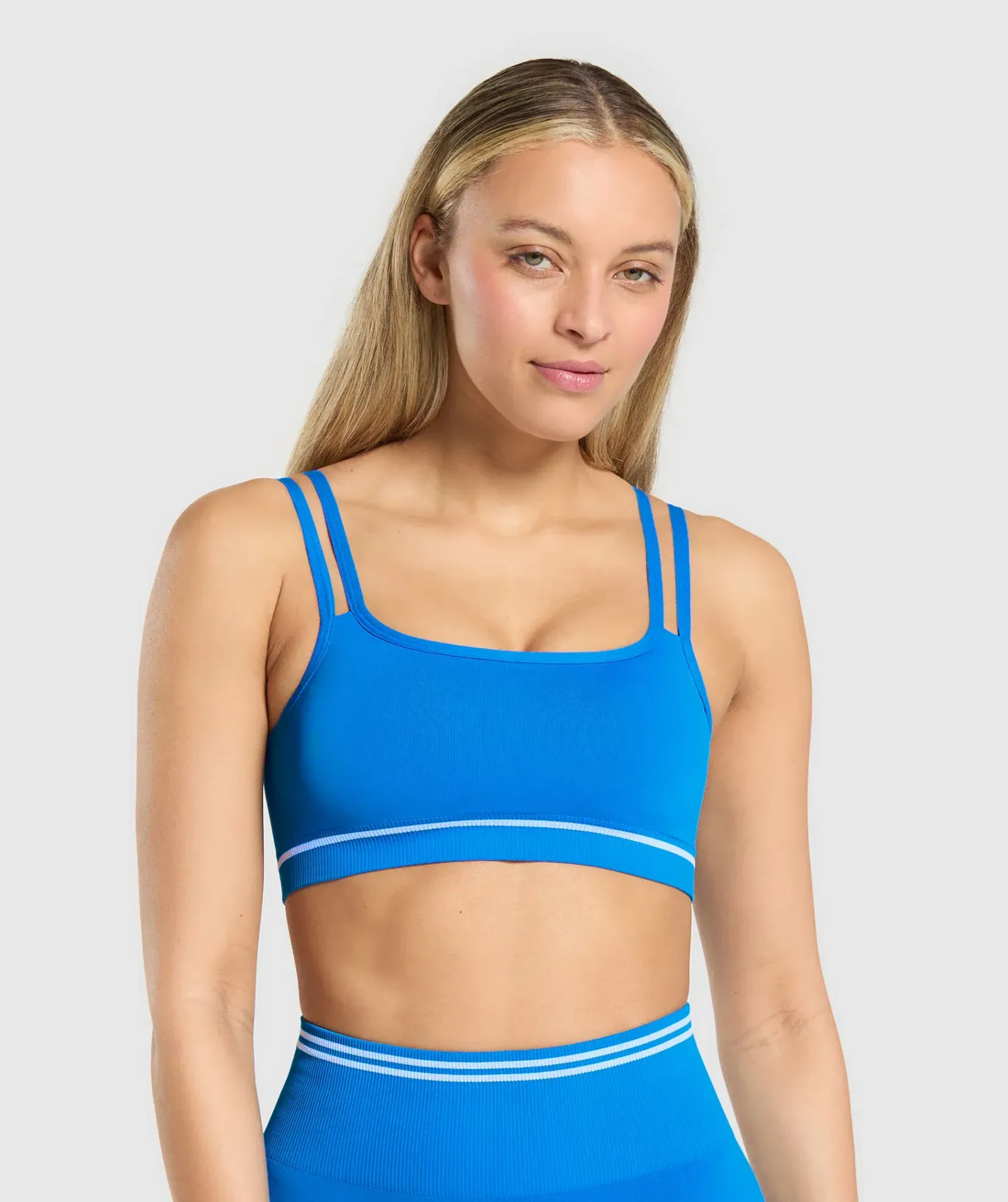 Gymshark Contrast Seamless Sports Bra – Barbell Blue