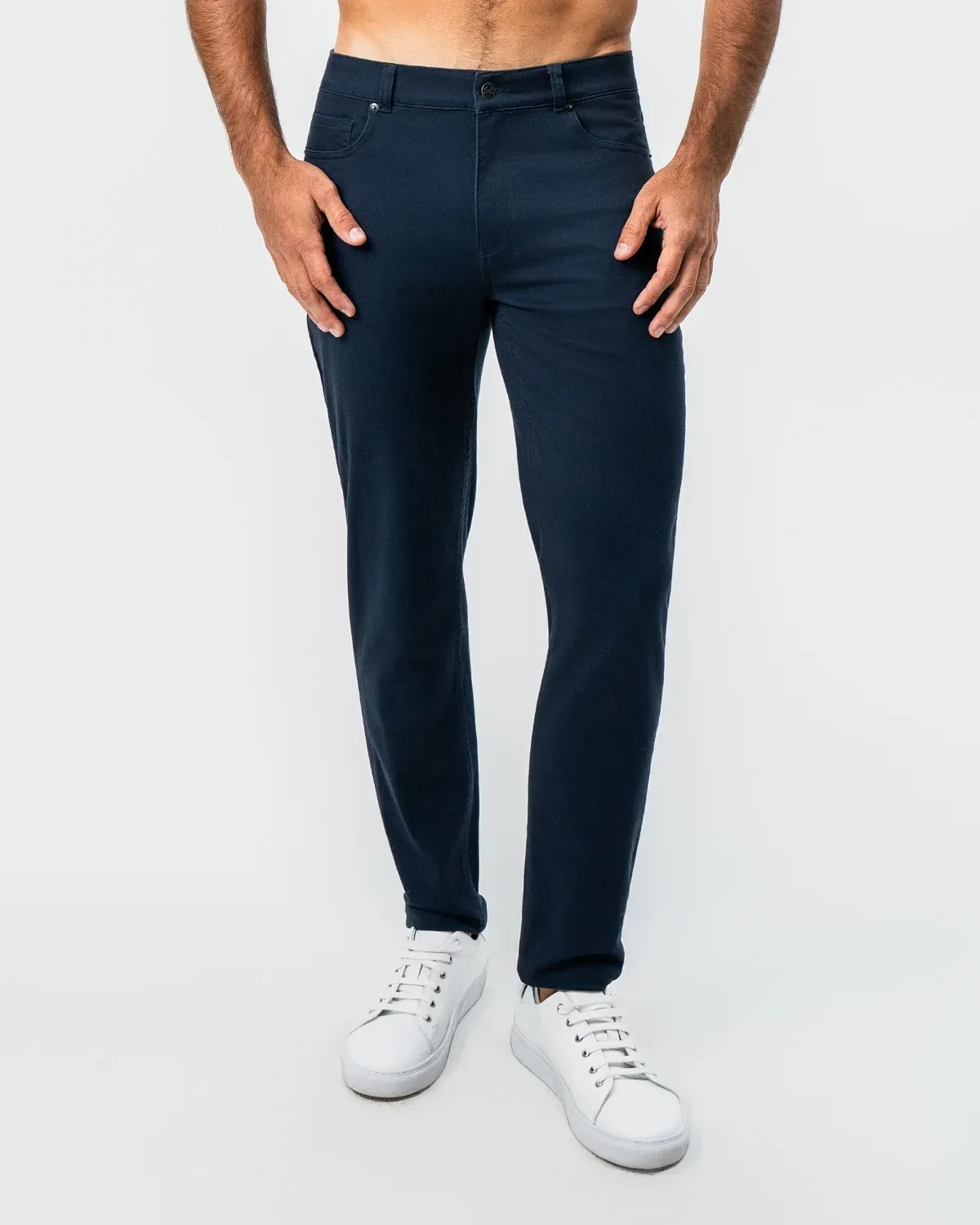 Performance Cotton Twill 5 Pocket Pant – Navy