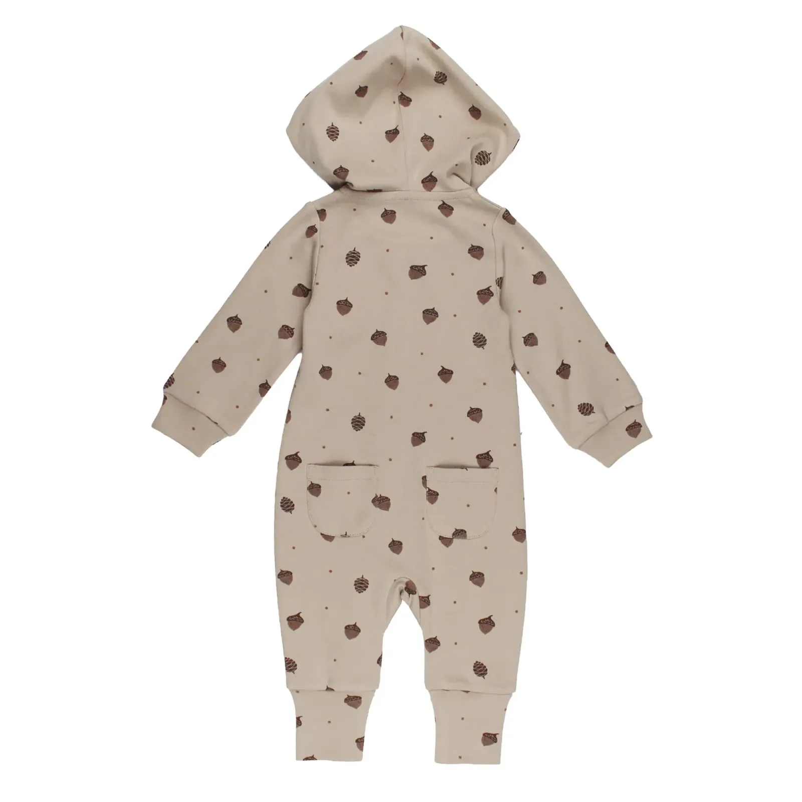 Little Acorn – Organic Hooded Zipper Romper
