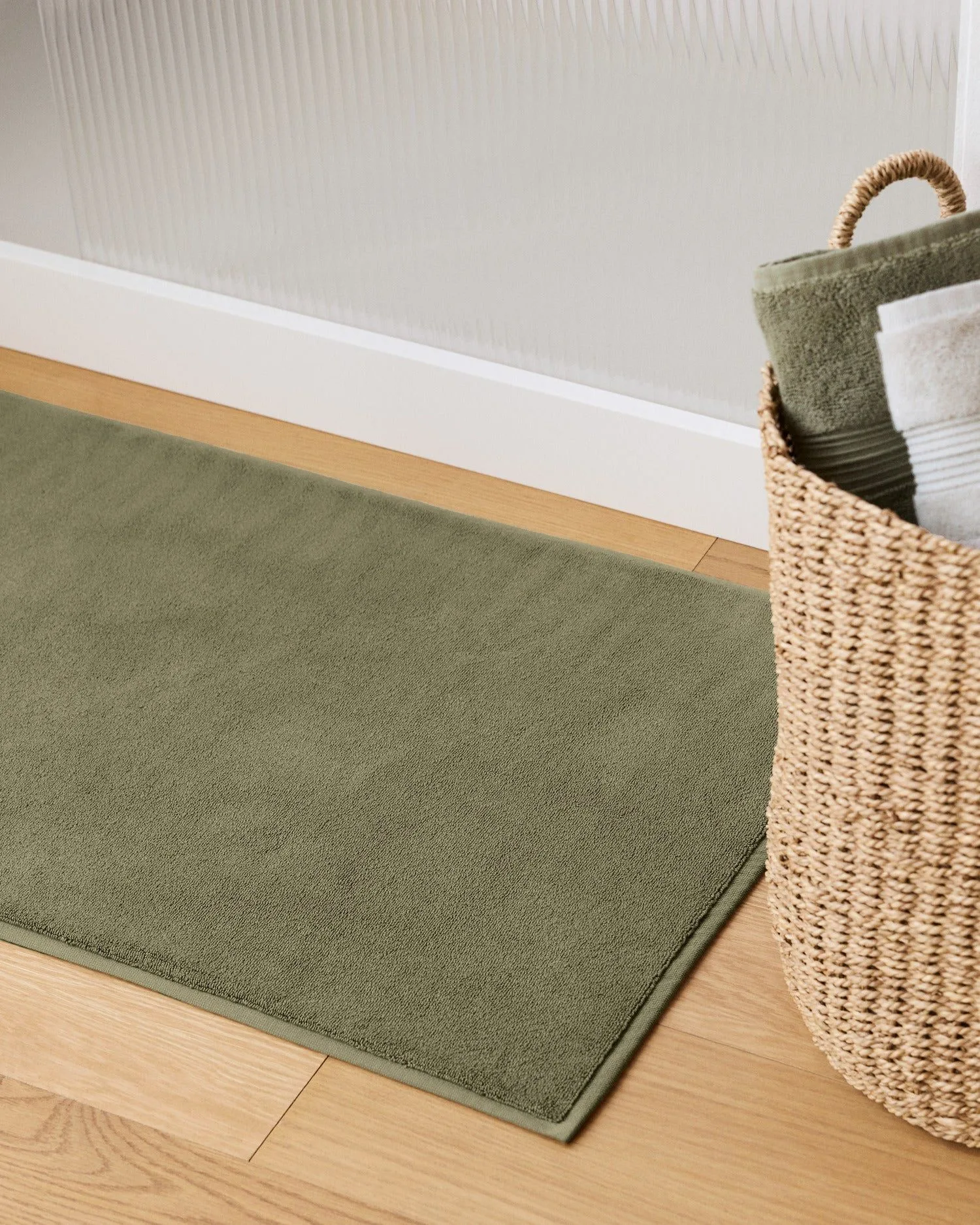 Classic Turkish Cotton Tub Mat (Thyme)