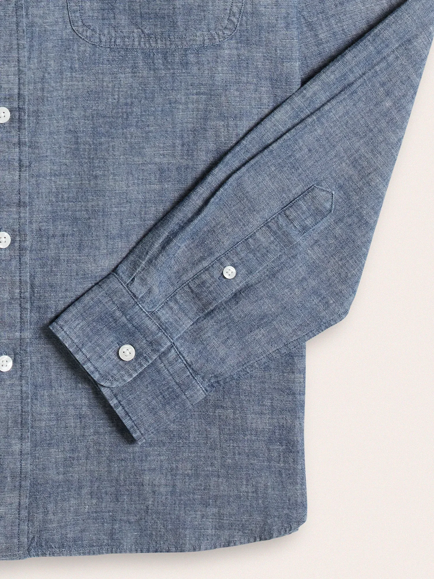 Dark Wash Chambray Work Shirt