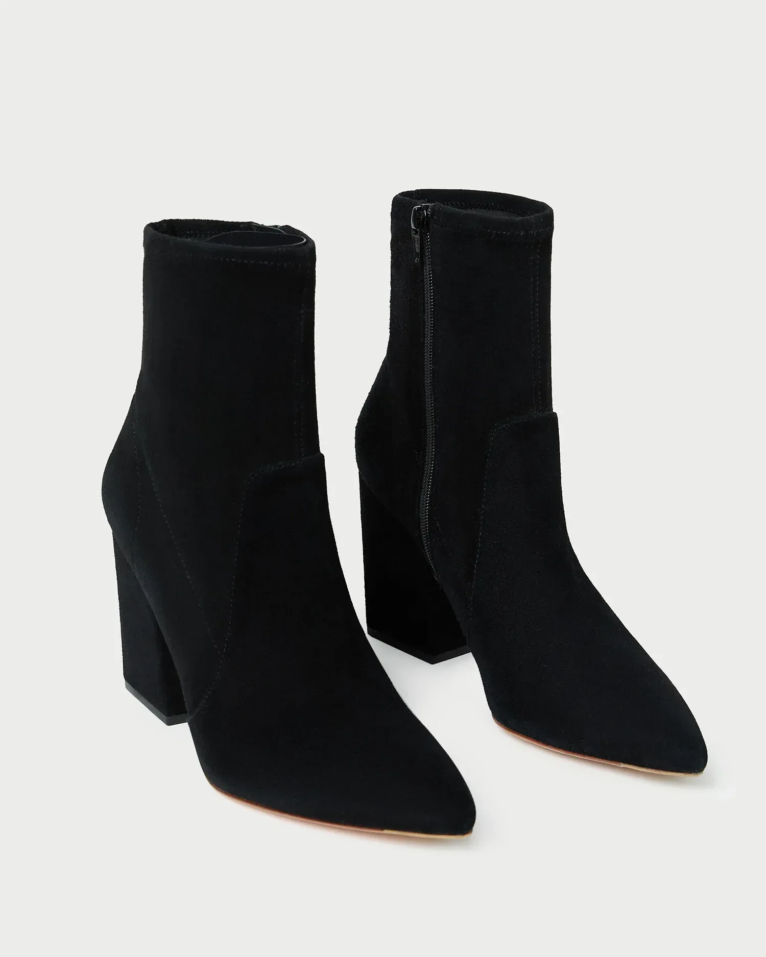 Isla Black Suede Ankle Bootie