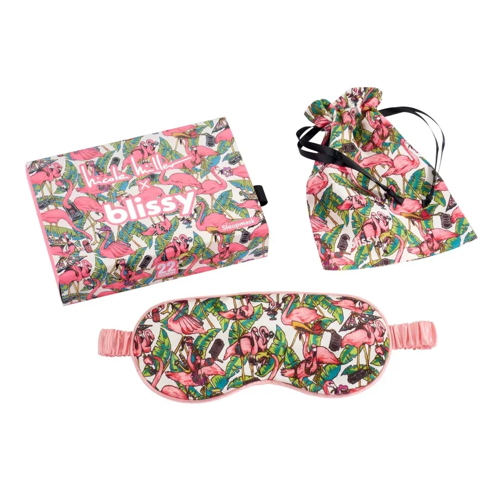 Sleep Mask – Nicole Miller – Flamingo