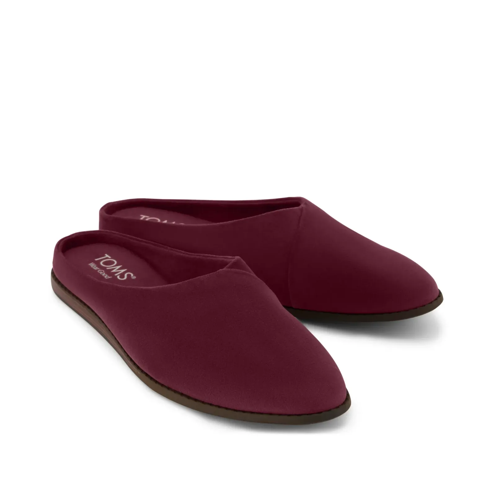 Womens Amelia Mule Dark Burgundy Premium Velvet