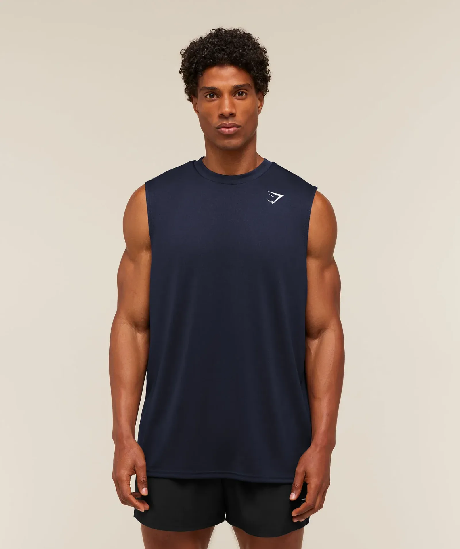Gymshark Oversized Performance Tank – Heavy Blue