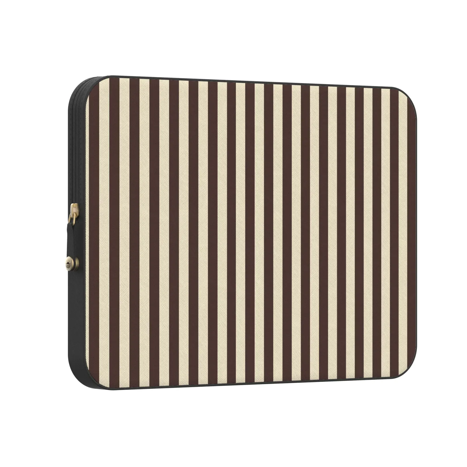 S'more Stripes – Brown Striped Laptop Case
