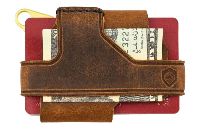 Contour Wallet – Brass Tobacco Brown