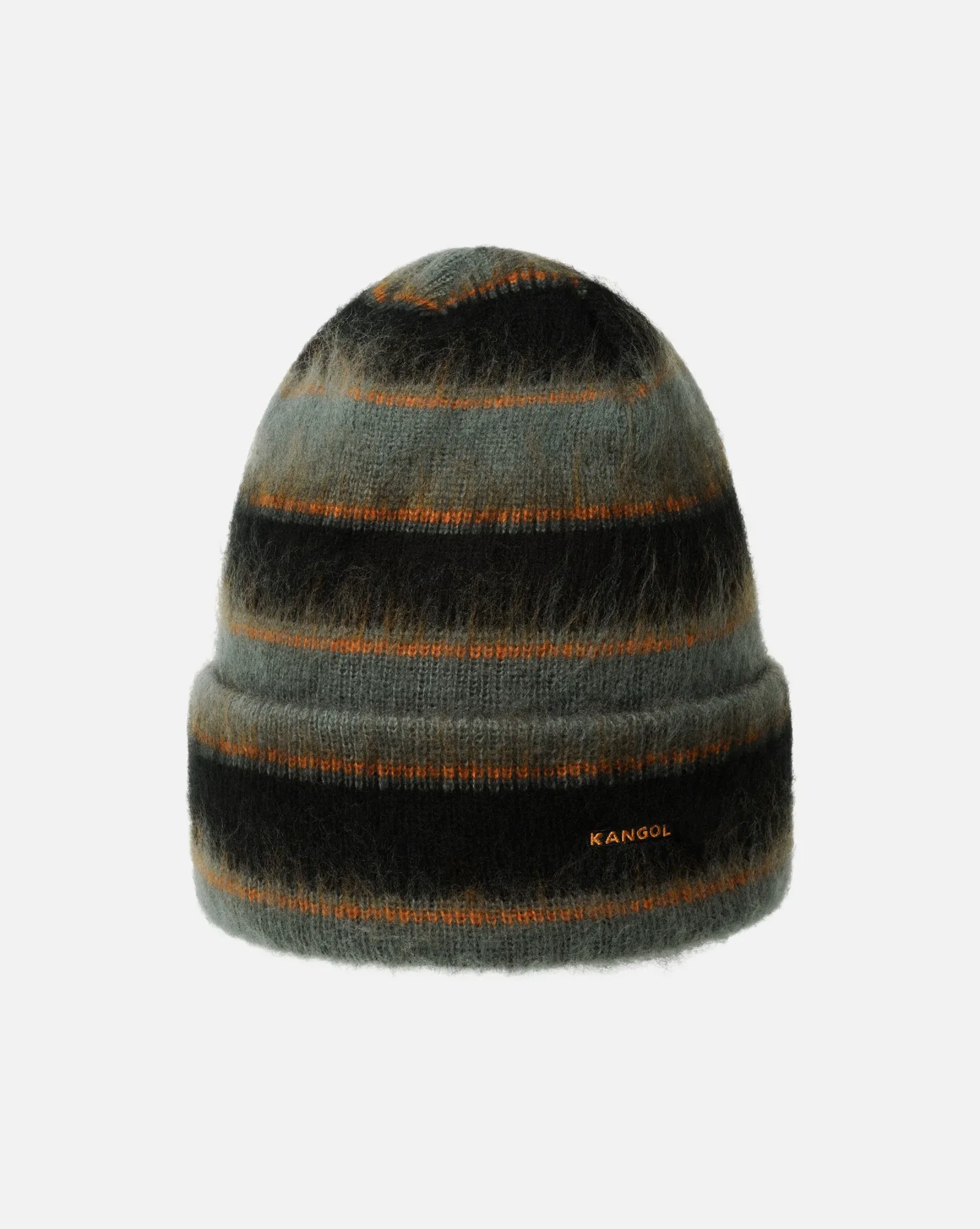 Fuzzy Stripe Beanie