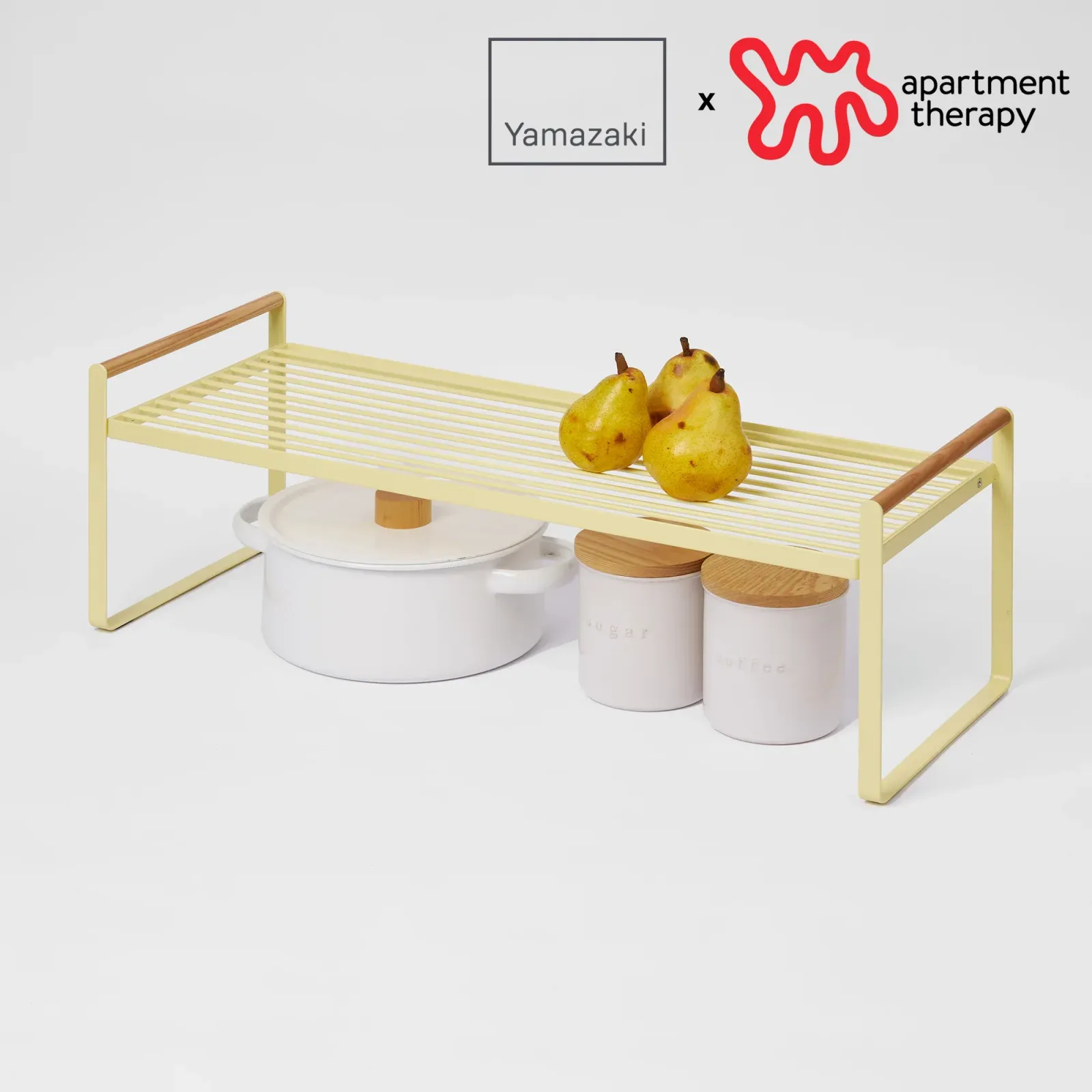 Countertop Wire Shelf – Steel + Wood