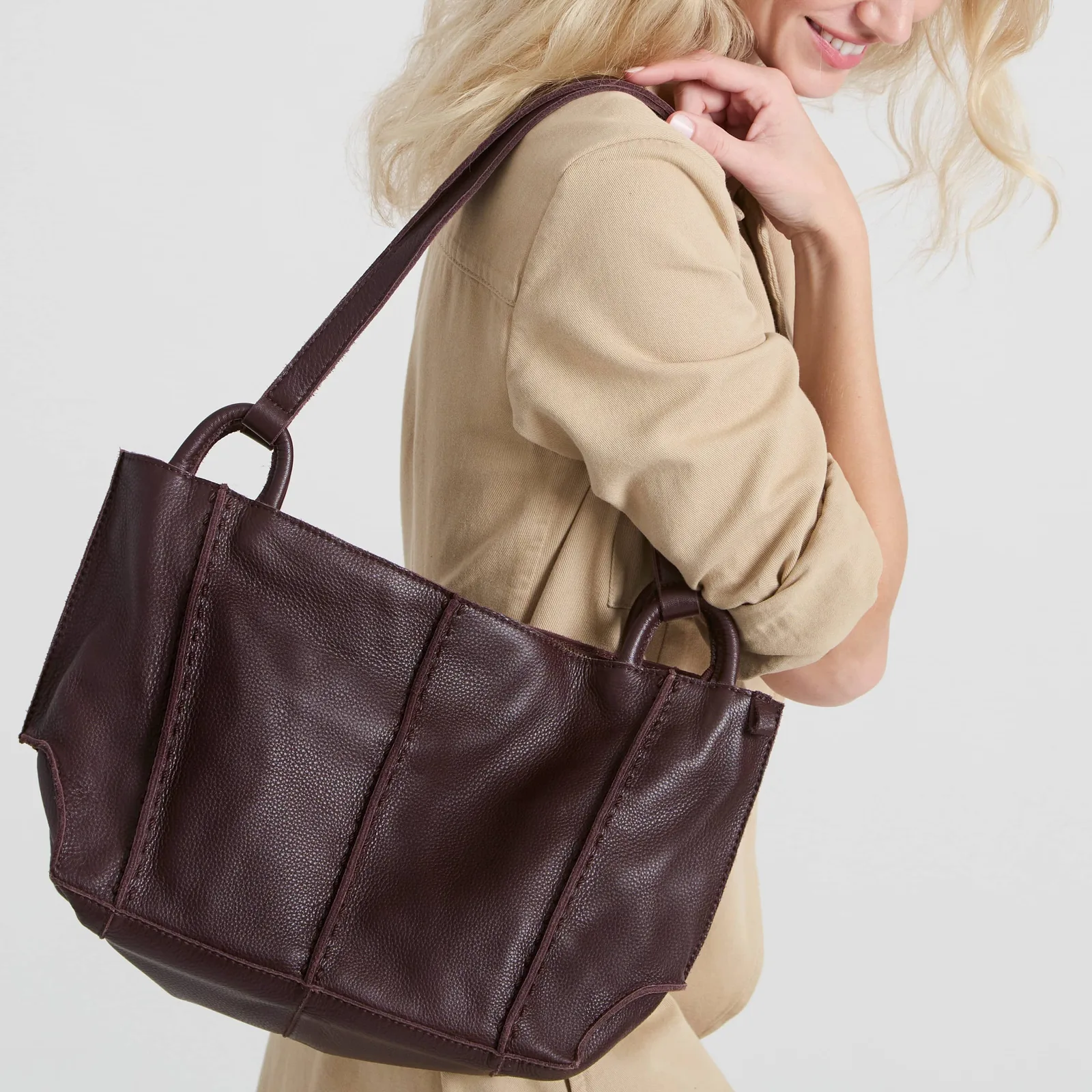 Los Feliz Satchel – Leather – Mahogany