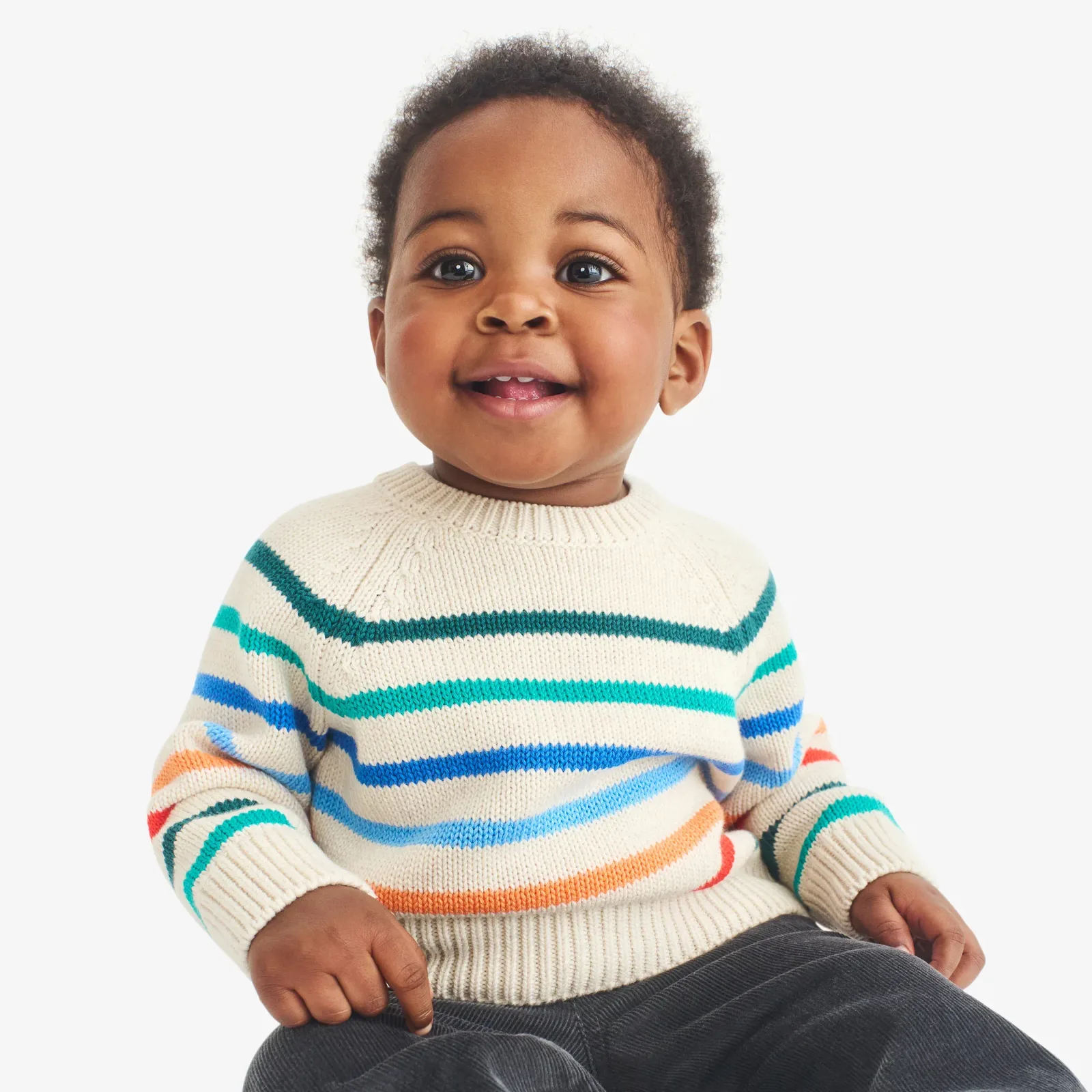 Baby rainbow stripe sweater