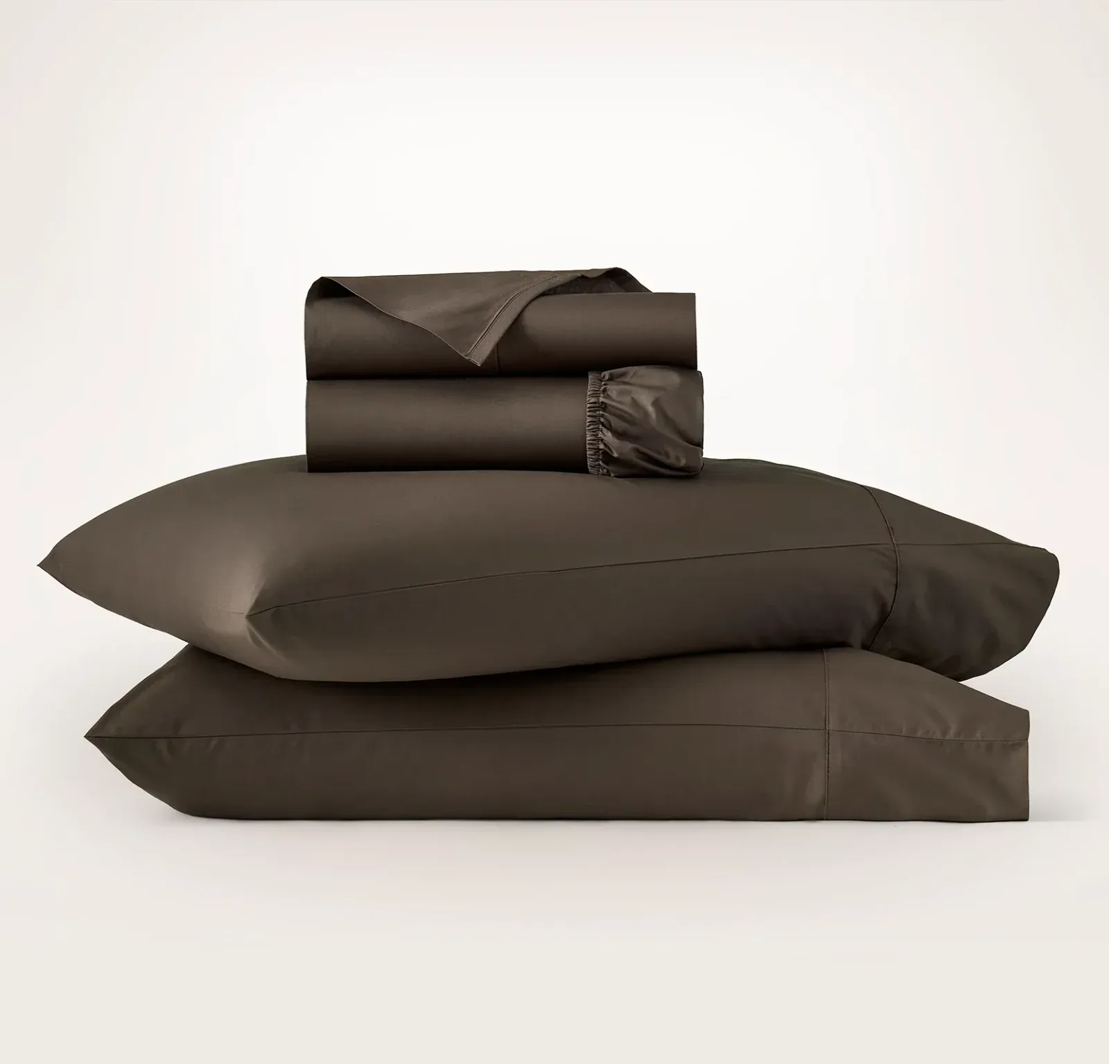 Signature Hemmed Sheet Set – Deep Walnut