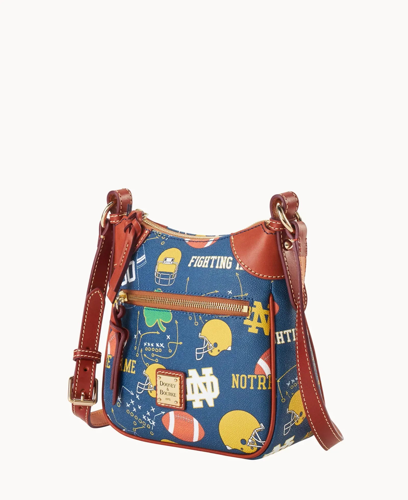 Collegiate University of Notre Dame Front Zip Crossbody