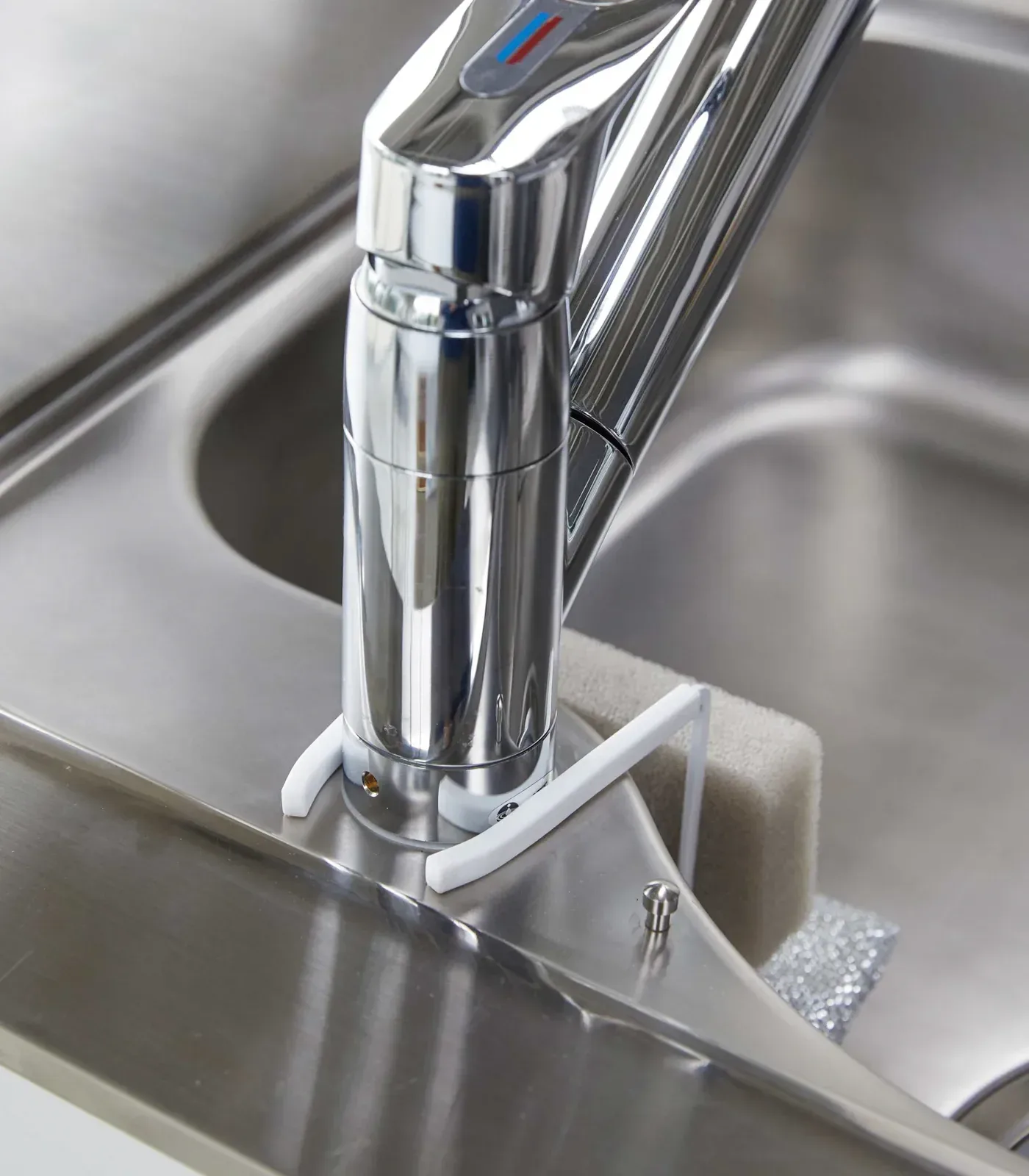 Faucet-Hanging Sponge Holder – Double – Steel