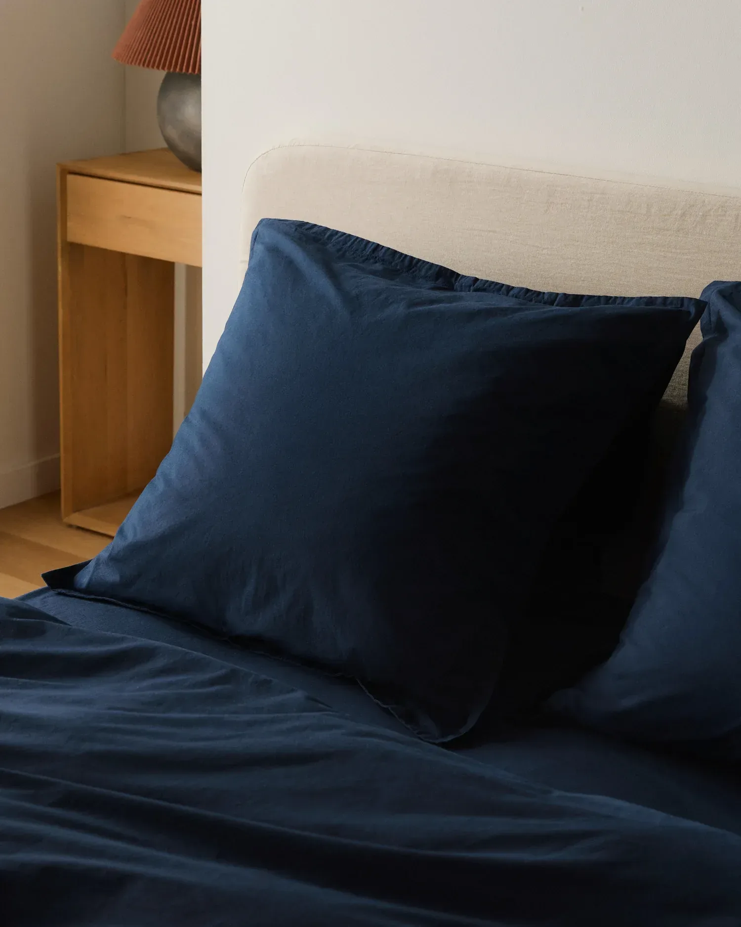 Percale Euro Sham (Ink)