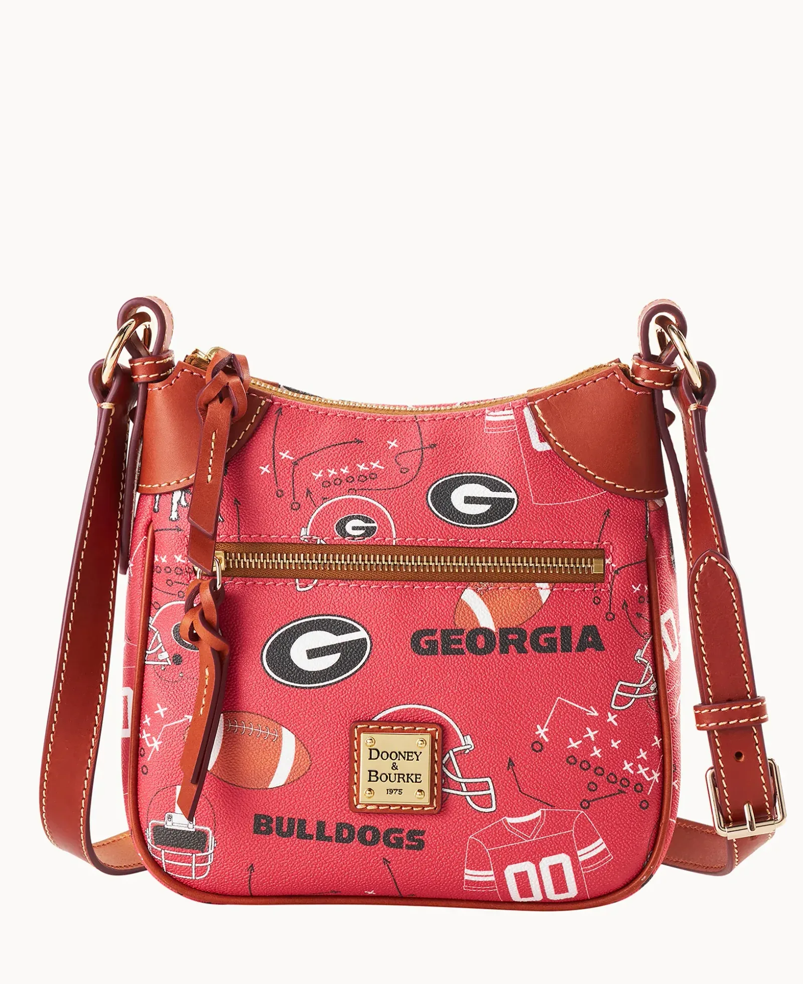 Collegiate University of Georgia Front Zip Crossbody