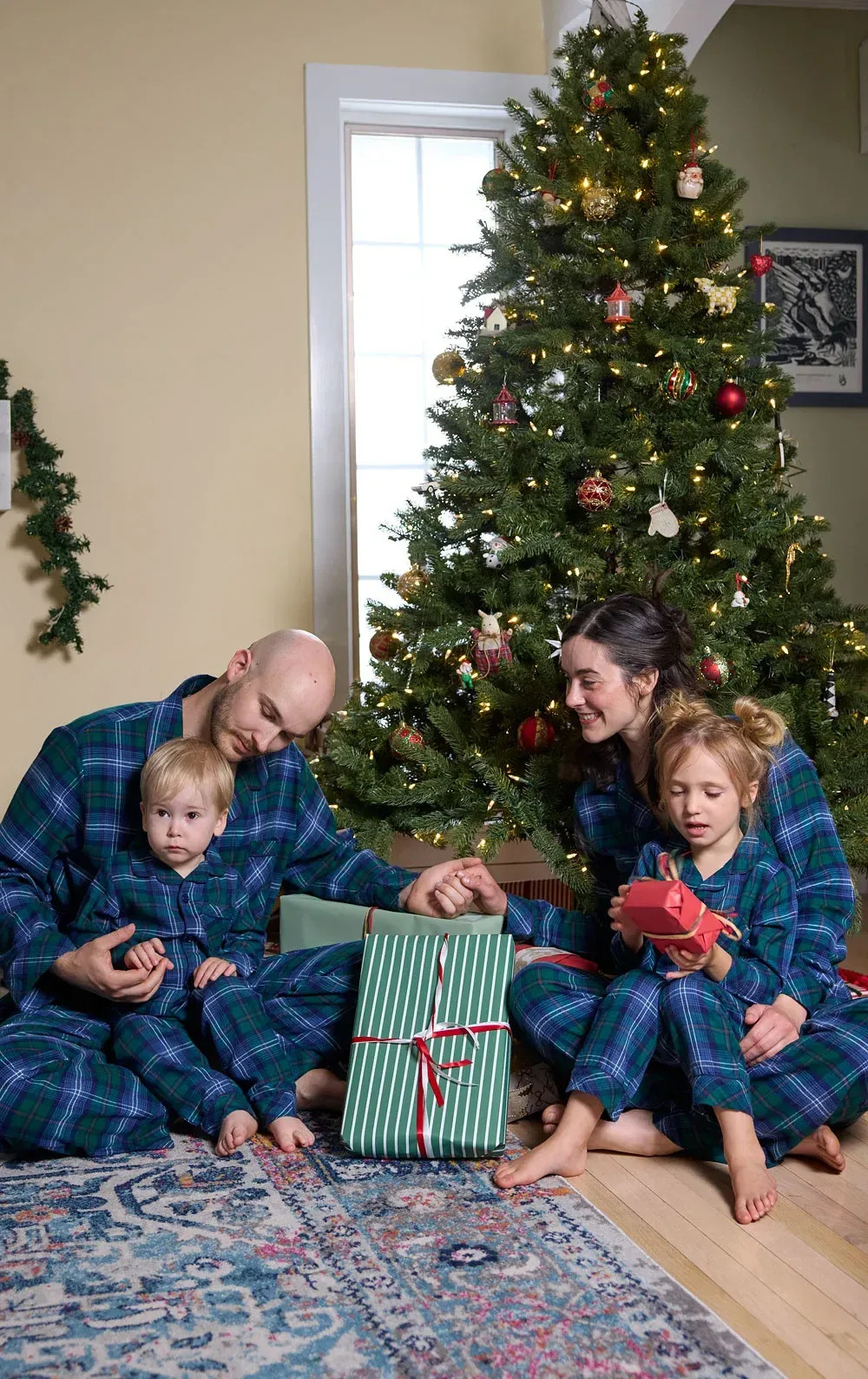 Heritage Plaid Button-Front Matching Family Pajamas
