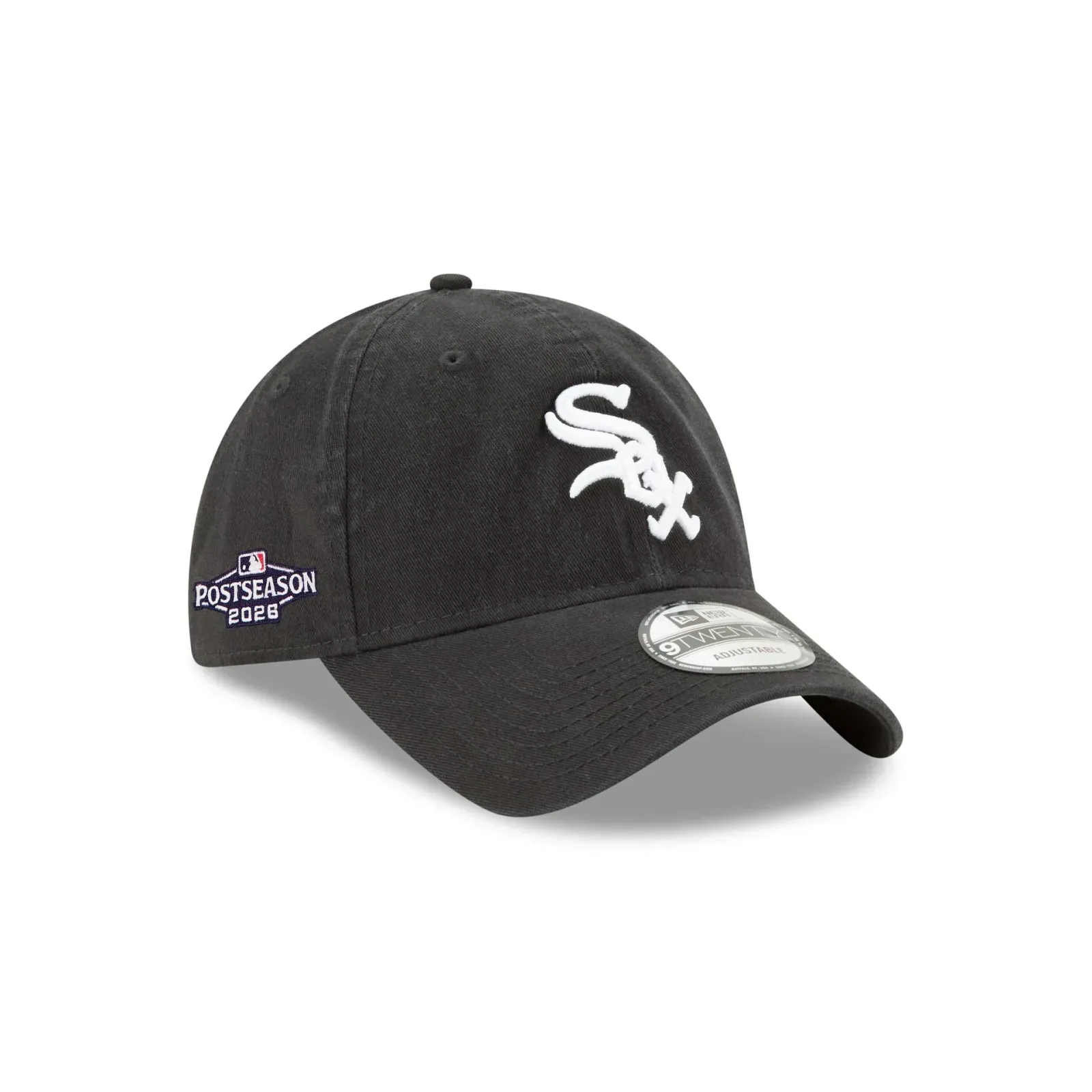 Chicago White Sox 2026 Postseason Side Patch 9TWENTY Adjustable Hat