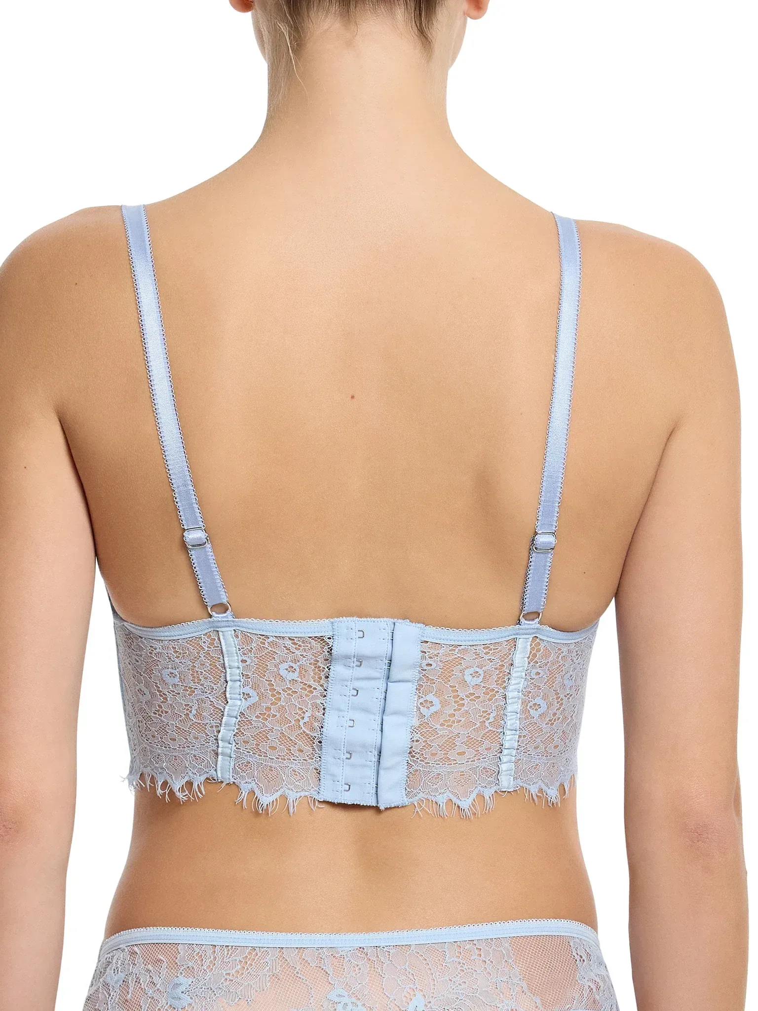 Sheer Seduction Underwire Bustier Touch The Sky Blue Sale