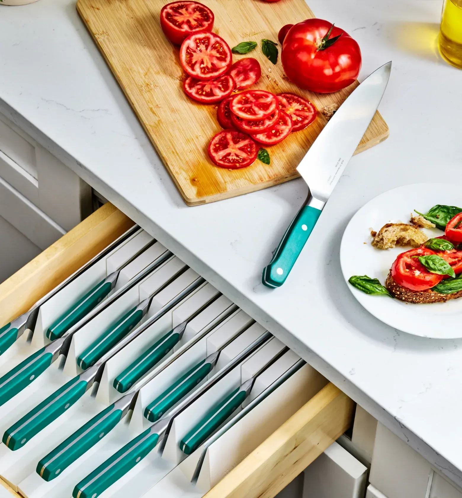 9-Piece Modular Knife Storage Set – White