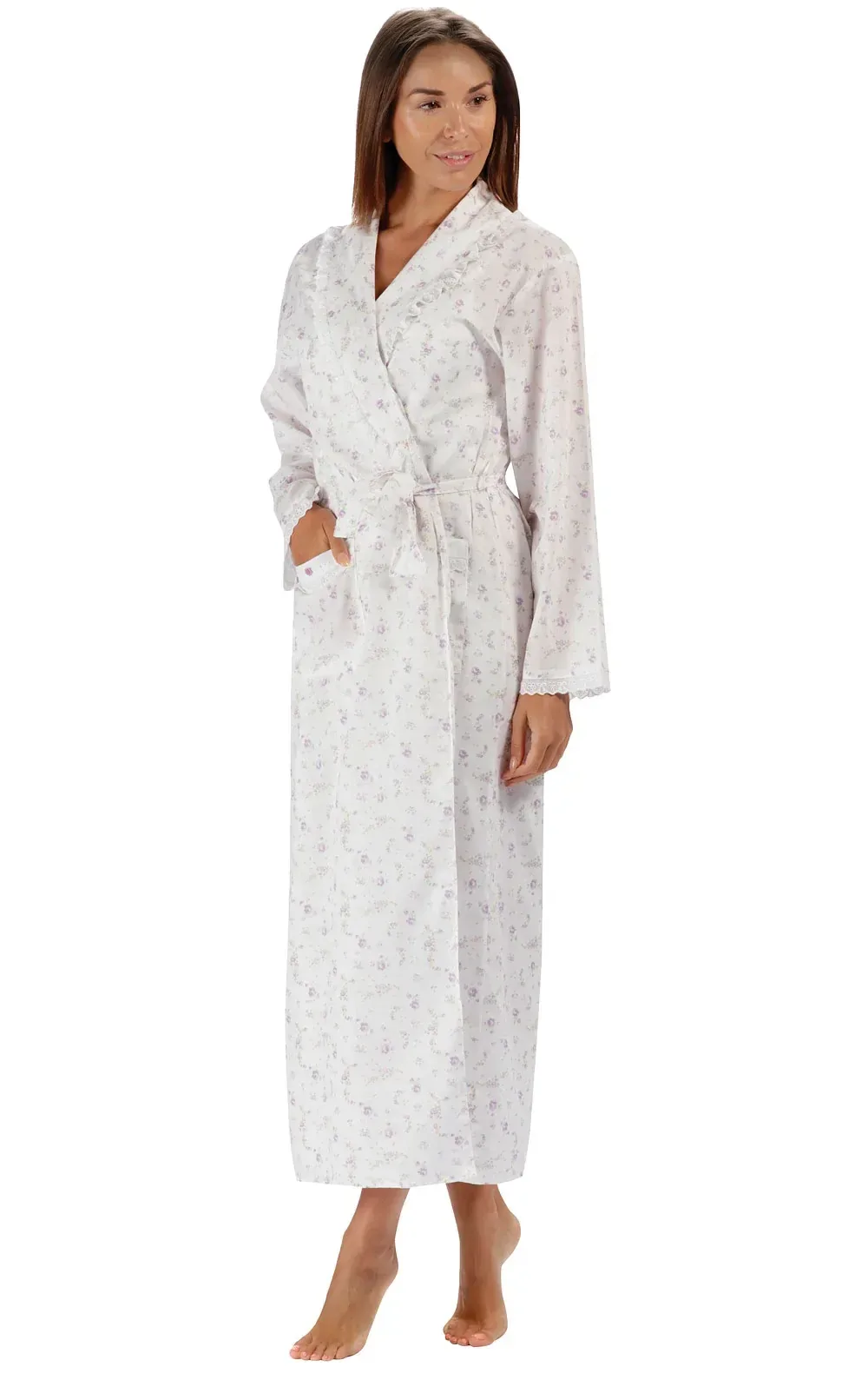 The 1 For U – Abigail Long Sleeve Cotton Robe