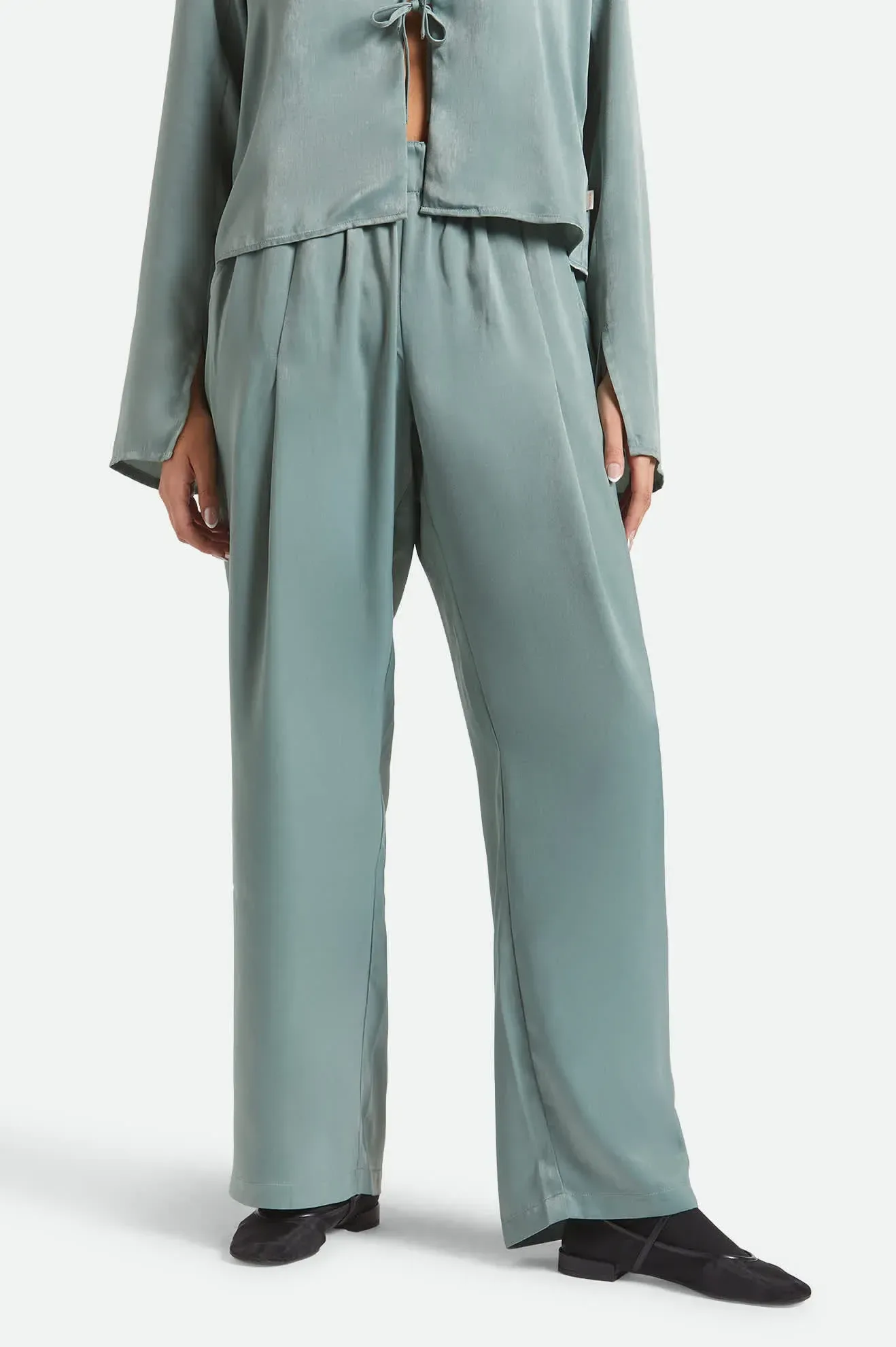 Soho Silky Pant – Blue Green Shine