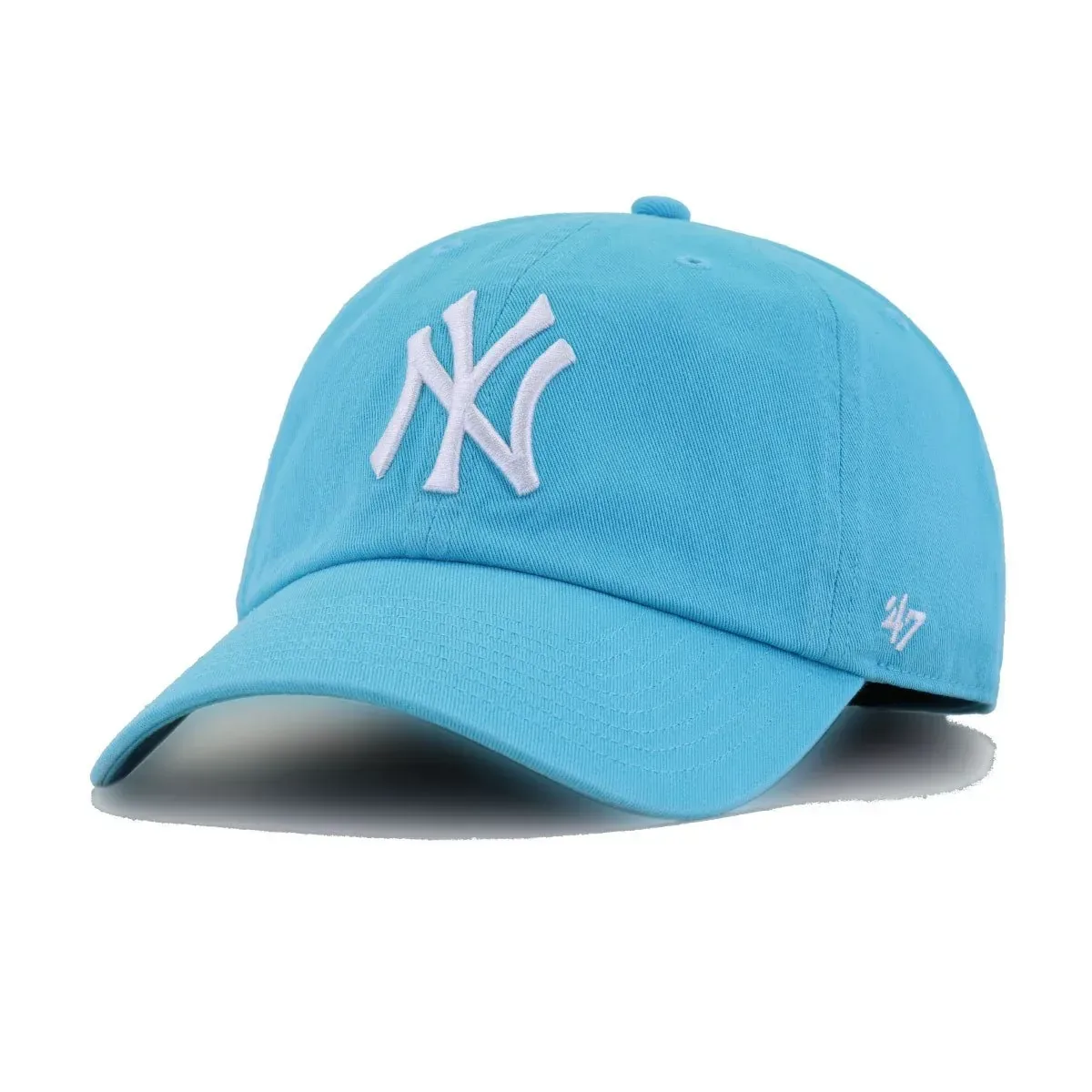 New York Yankees Caribbean Blue 47 Brand Clean Up Dad Hat