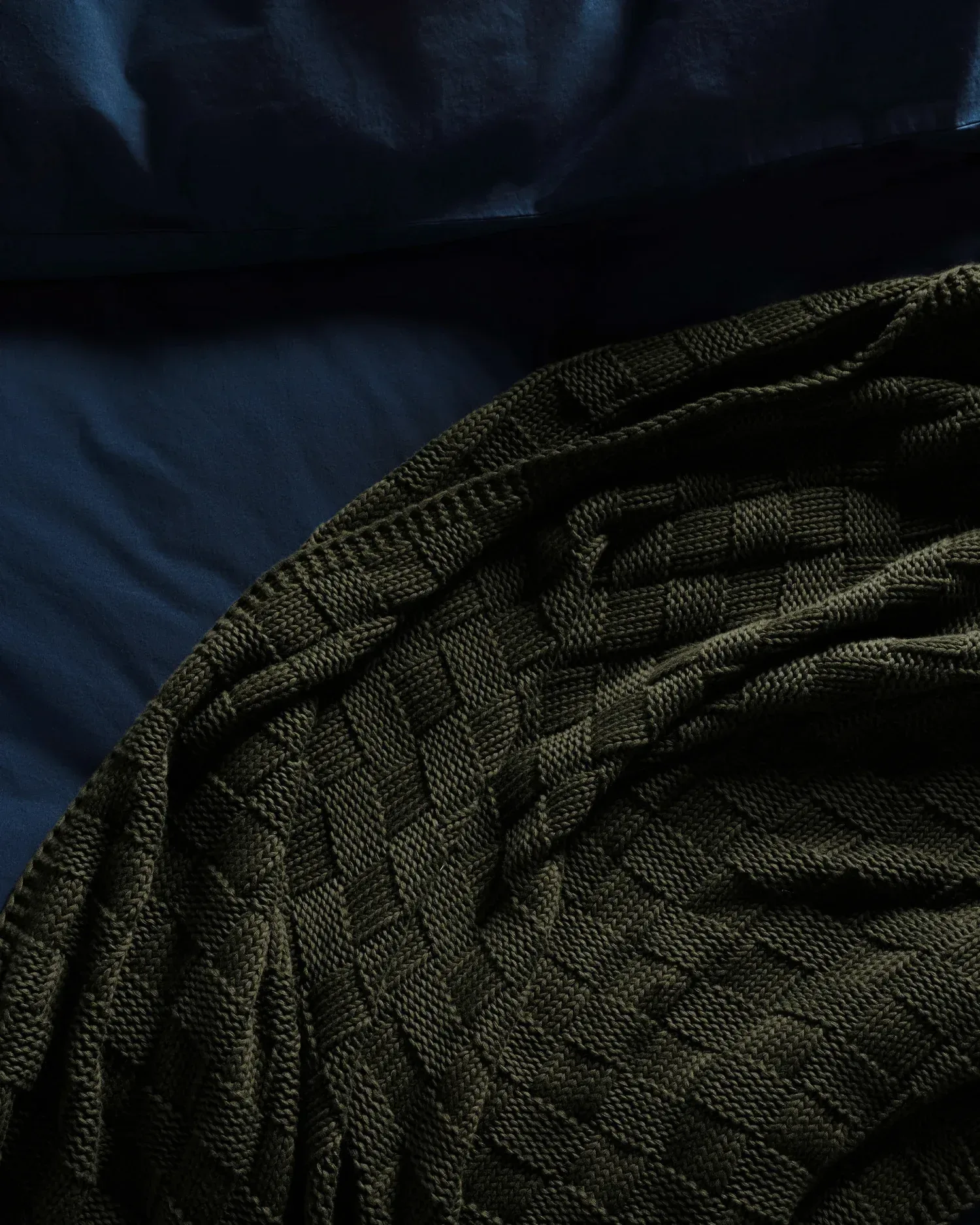 Basketweave Throw (Evergreen)