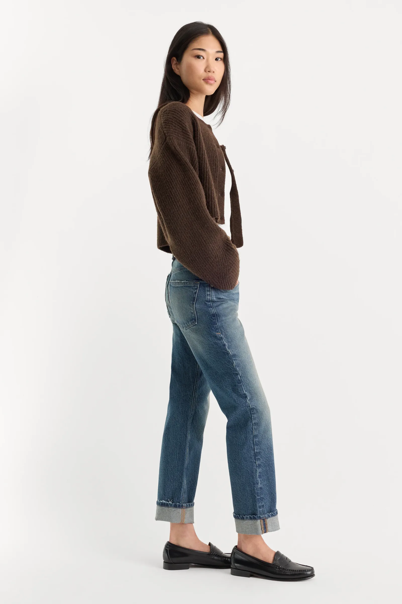 Vintage Straight Ankle Jeans – INDIGO1282