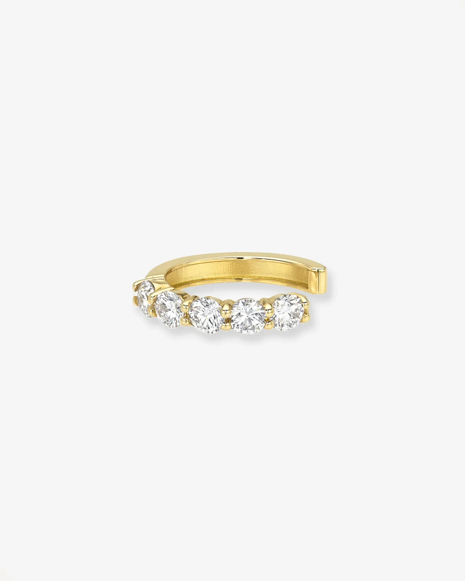 Lab Diamond Shared Prong Ear Cuff