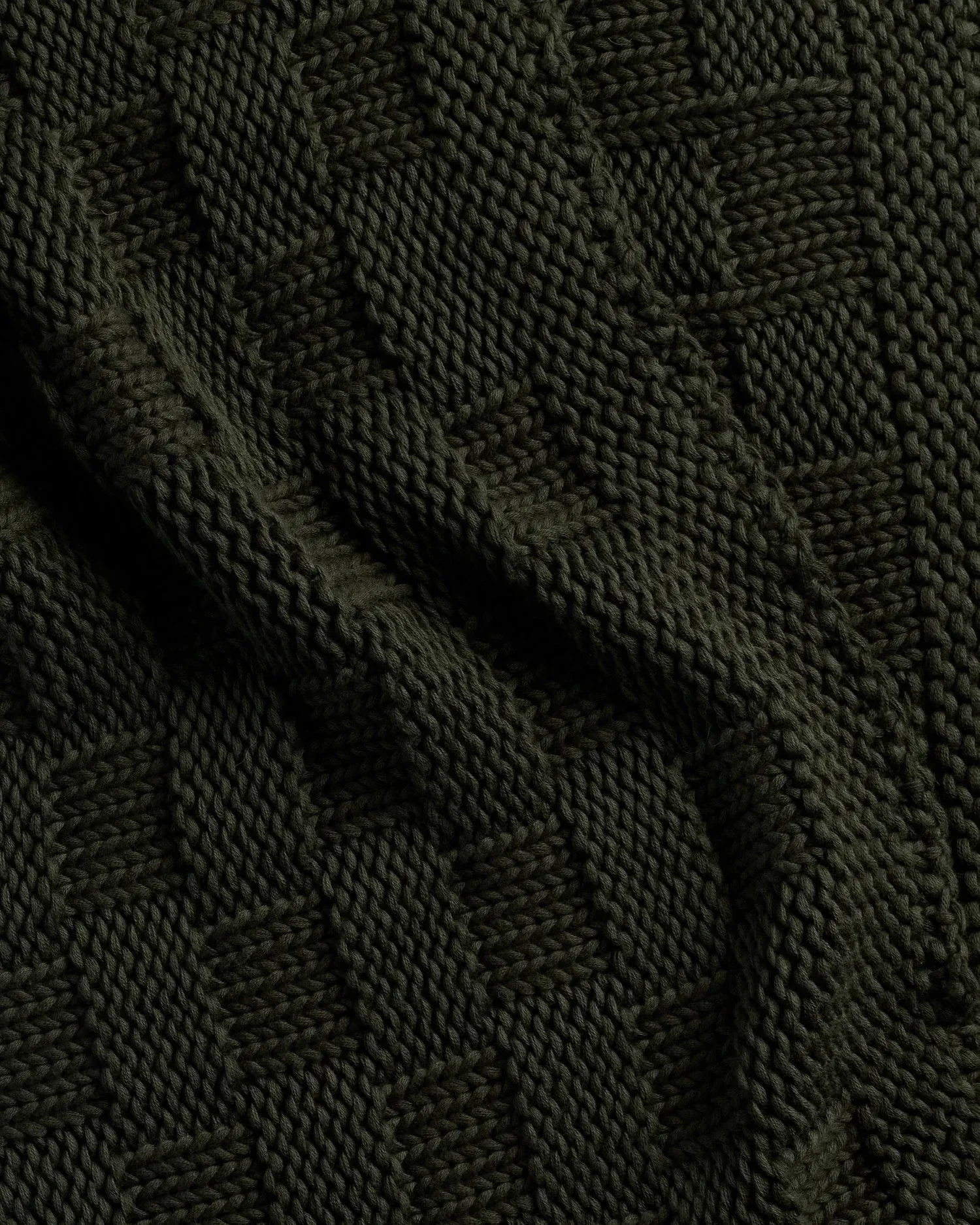 Basketweave Throw (Evergreen)