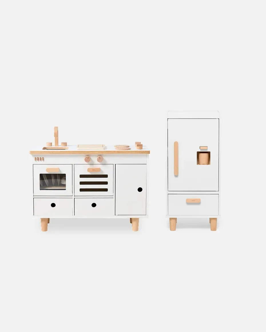 The Play Kitchen + Fridge